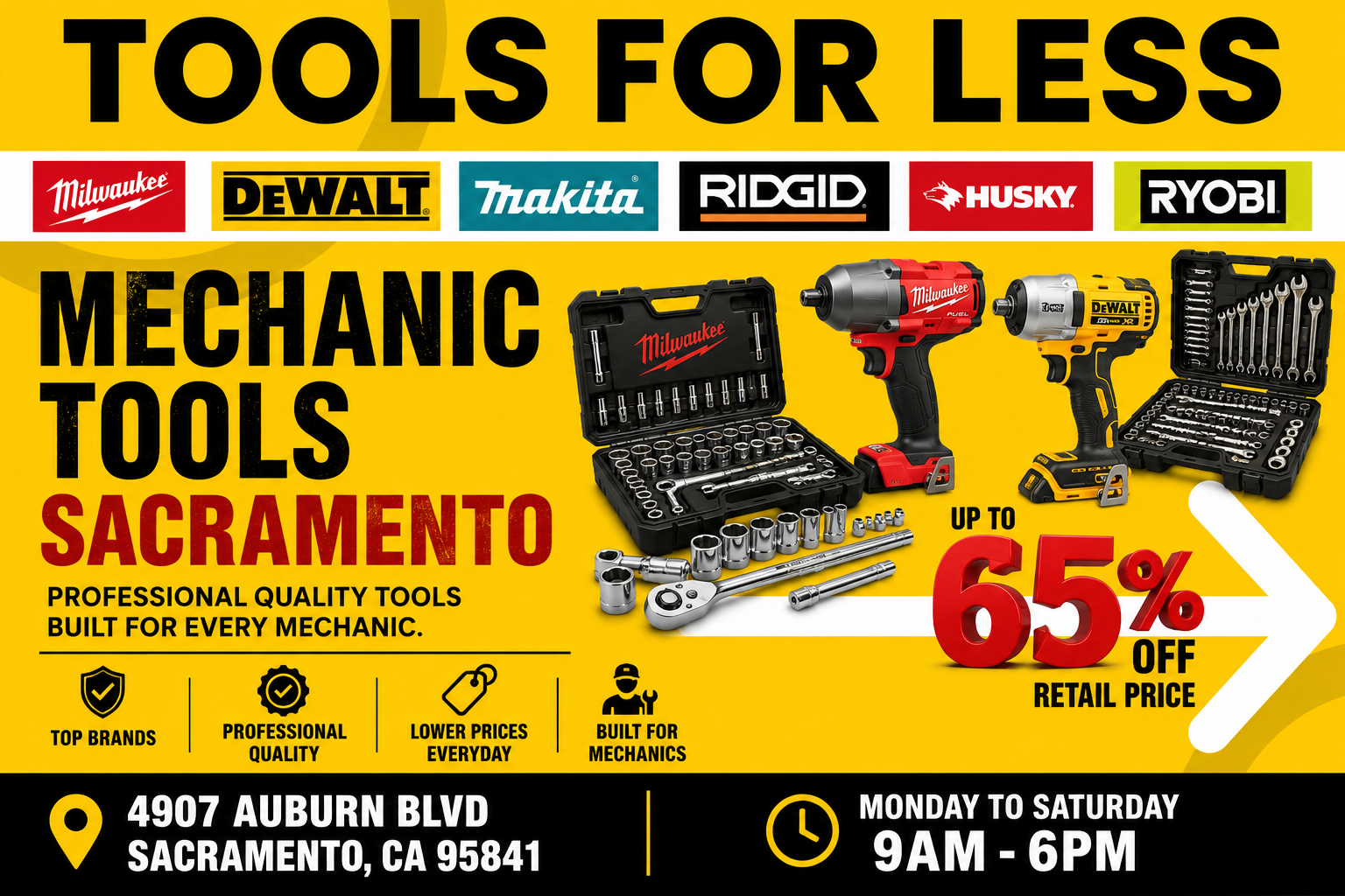 Tools for Sacramento Mechanics: Impact Wrenches, Air Tools, and Socket Sets at a Discount