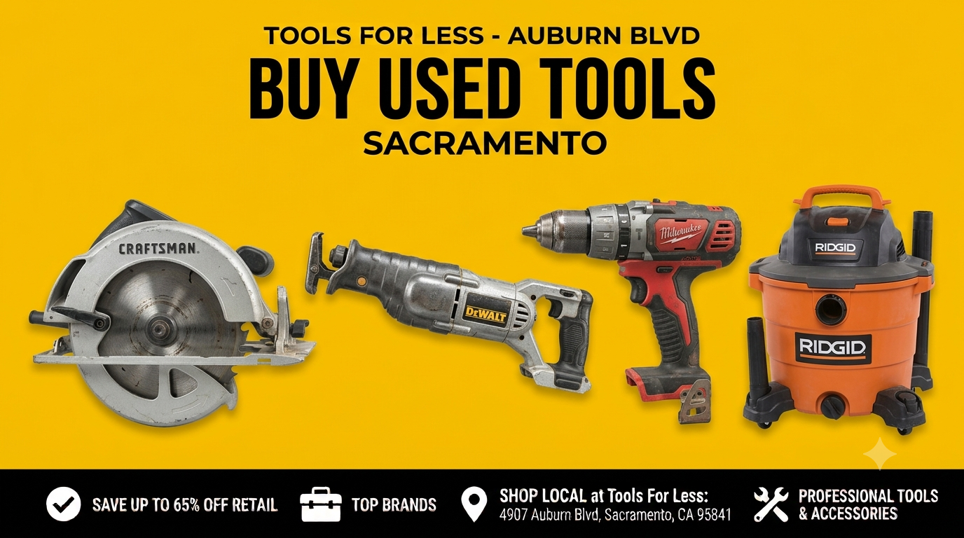 Buy Used Tools in Sacramento: What to Know Before You Shop