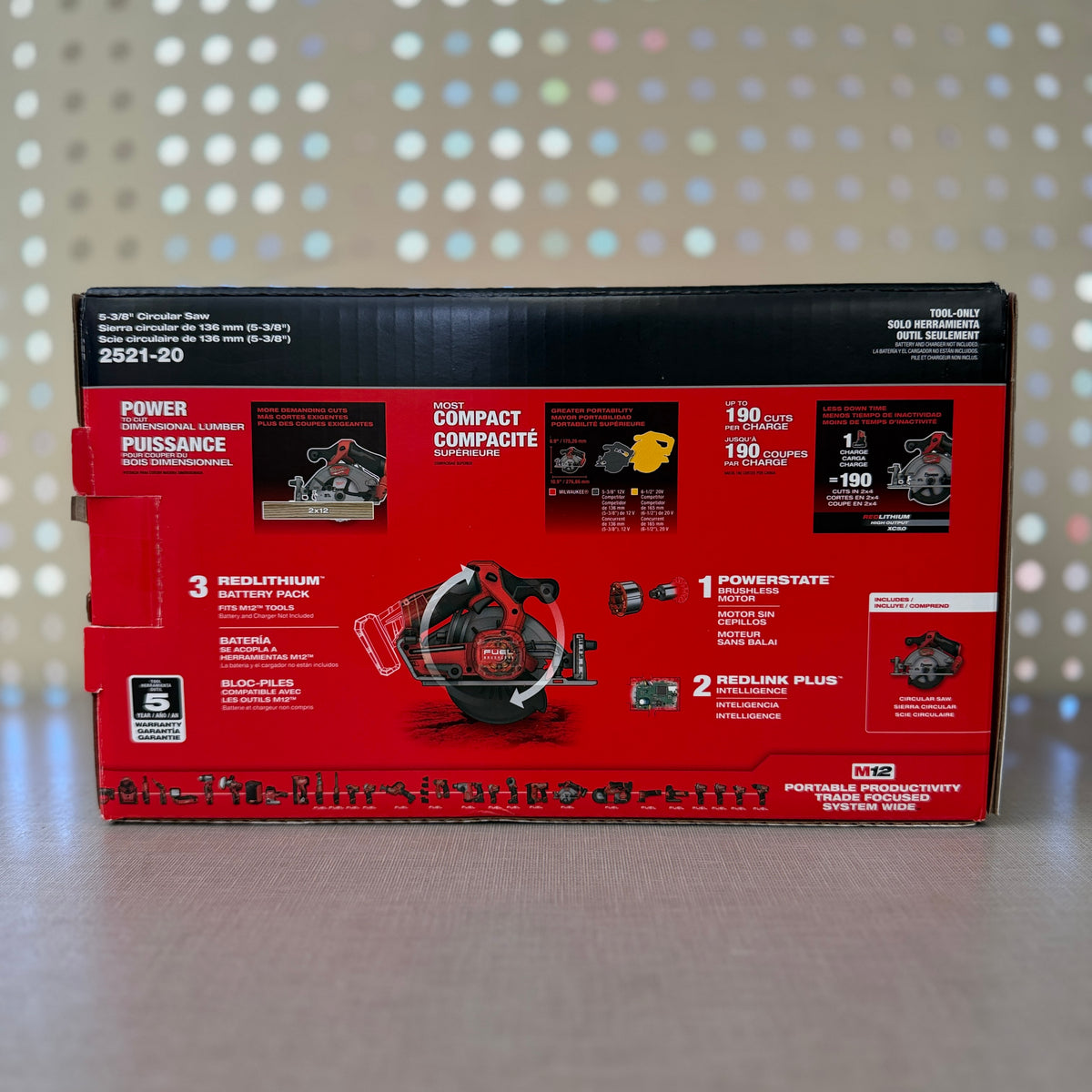 Milwaukee 2521-20 M12 FUEL 5-3/8" Circular Saw, Tool Only