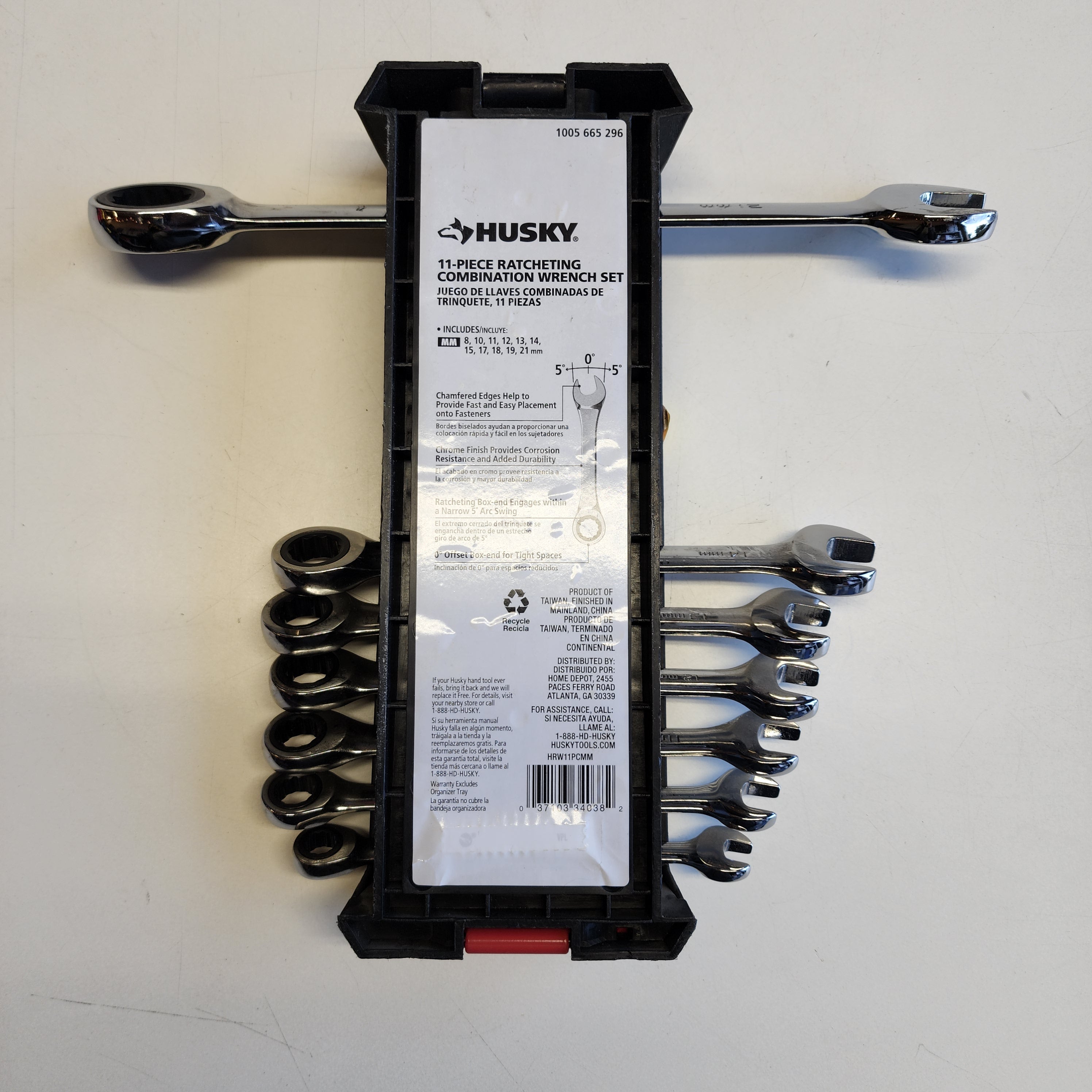 HUSKY 11PC RATCHET WRENCH SET MM (HRW11PCMM)