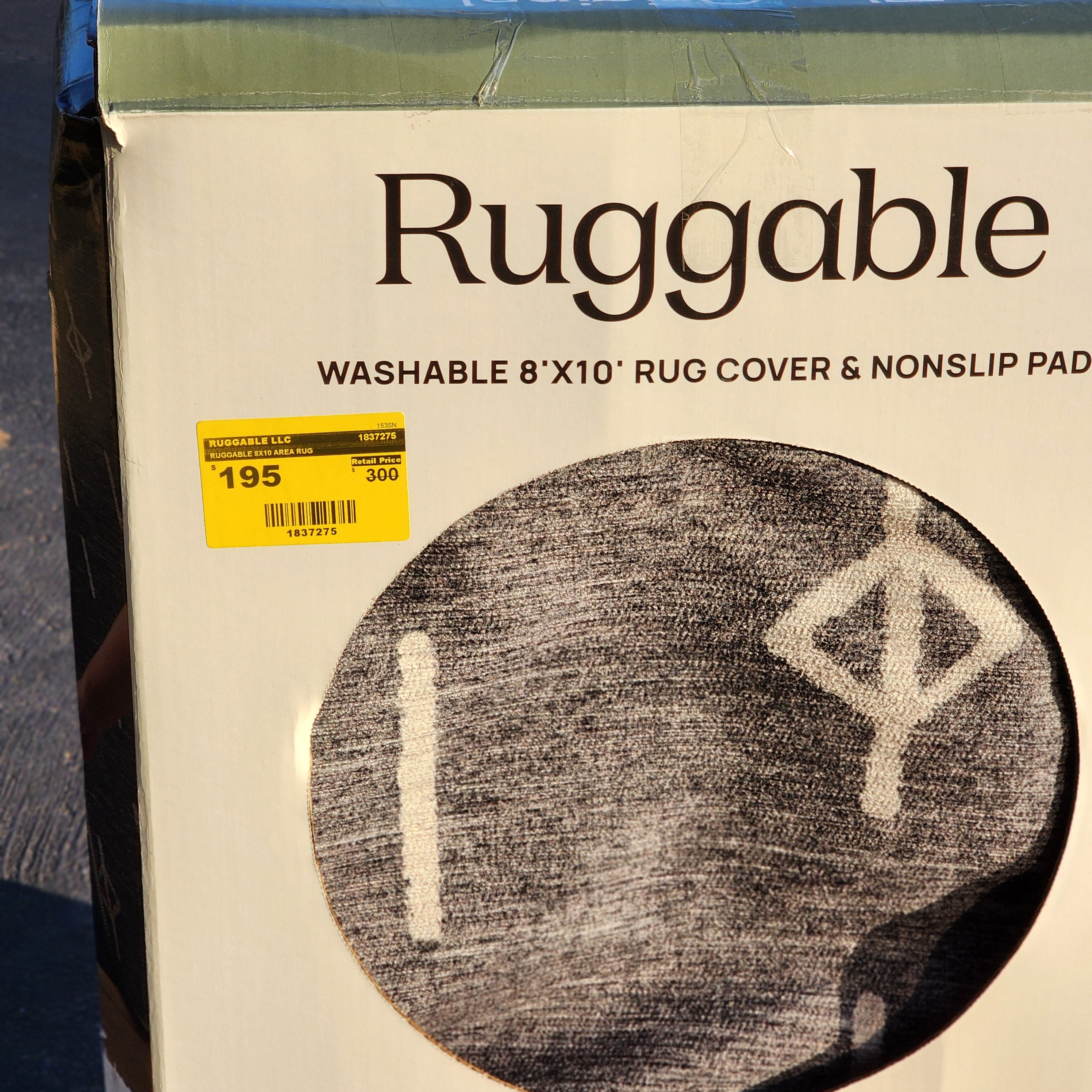 RUGGABLE 8X10 AREA RUG