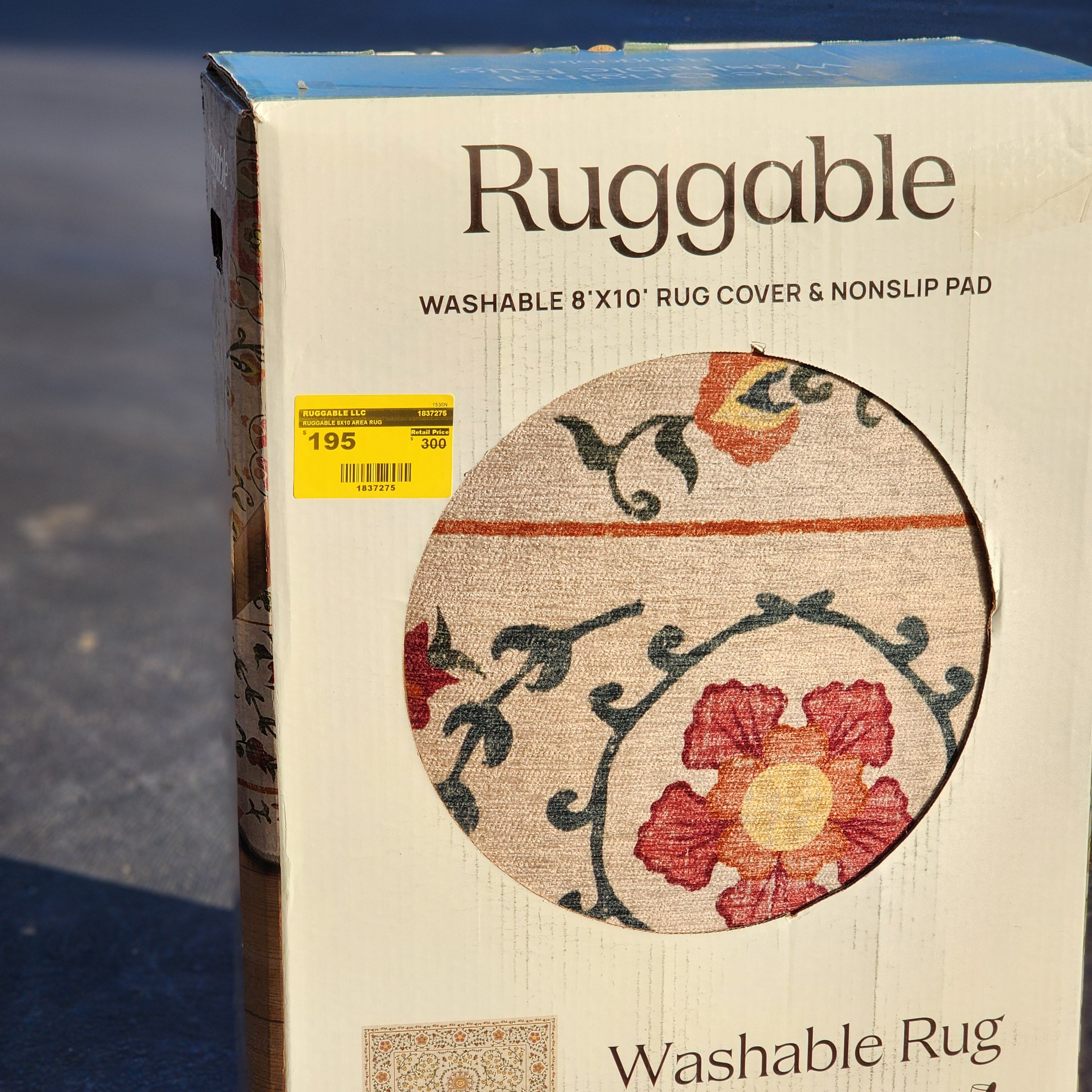 RUGGABLE 8X10 AREA RUG