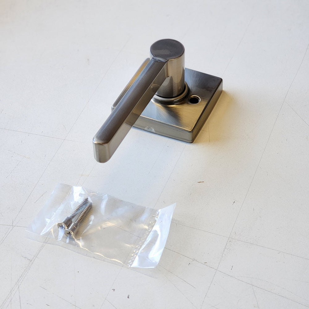 Tonebridge Satin Nickel Dummy Door Lever with Square Rose (1008789592)