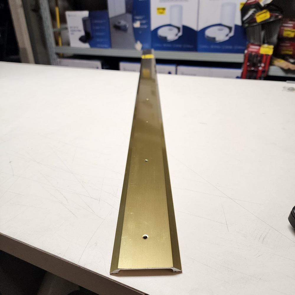 Flat Top 2-1/2 in. x 57 in. Brite Gold Aluminum Saddle Door Threshold (99023057000)