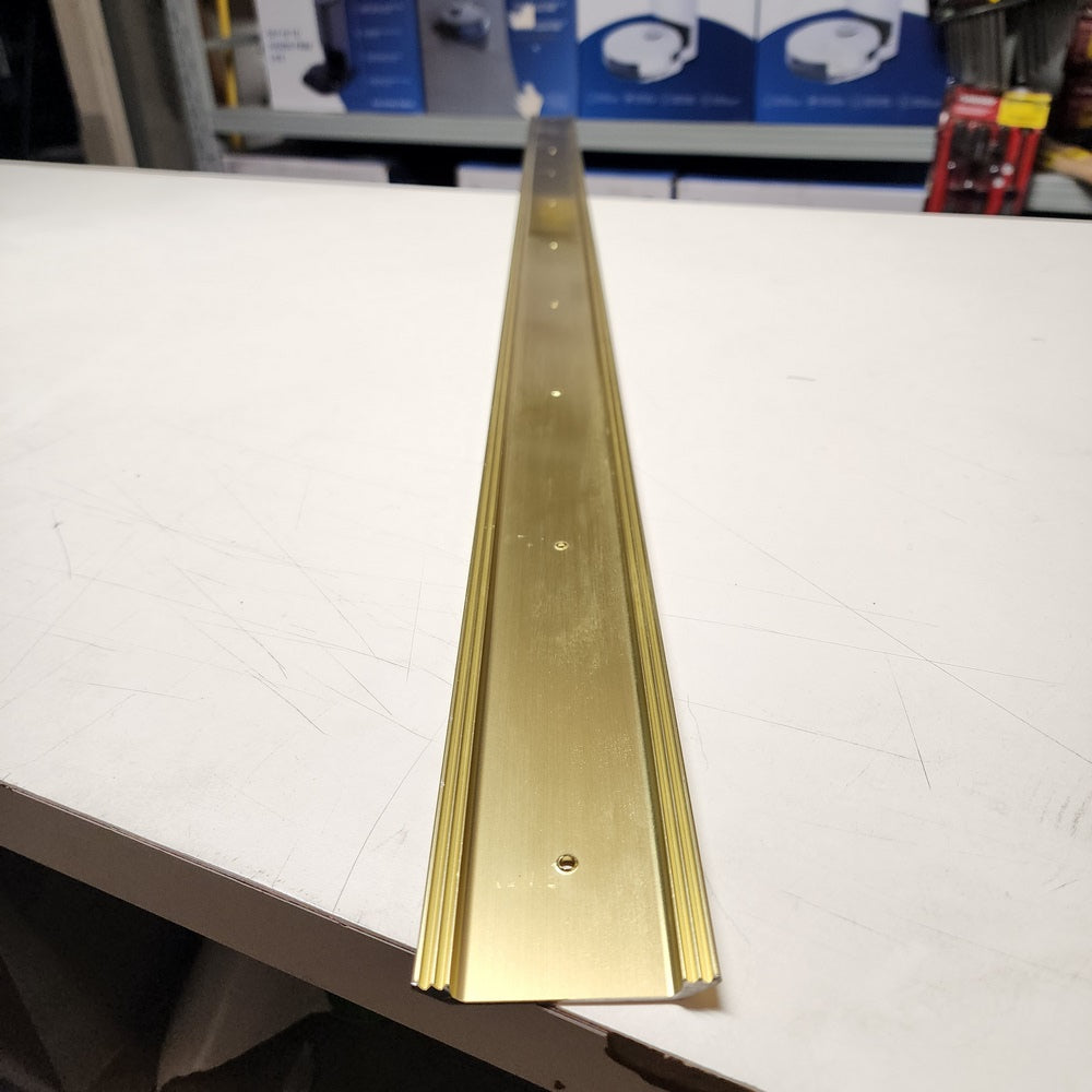 Flat Top 2-1/2 in. x 57 in. Brite Gold Aluminum Saddle Door Threshold (99023057000)