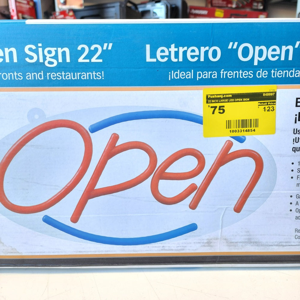 22 INCH LARGE LED OPEN SIGN (848897)