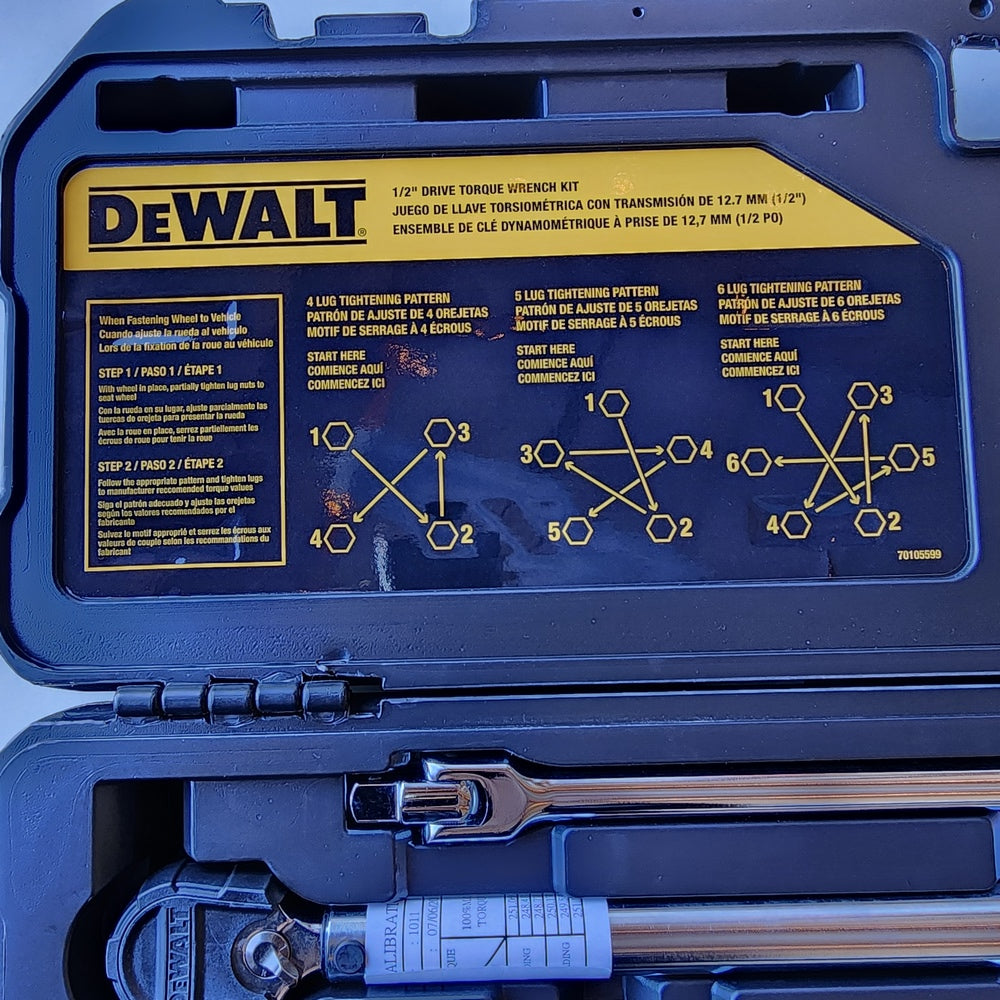 1/2 in. Drive Torque Wrench Tire Change Kit (7-Piece) (DWMT82839)