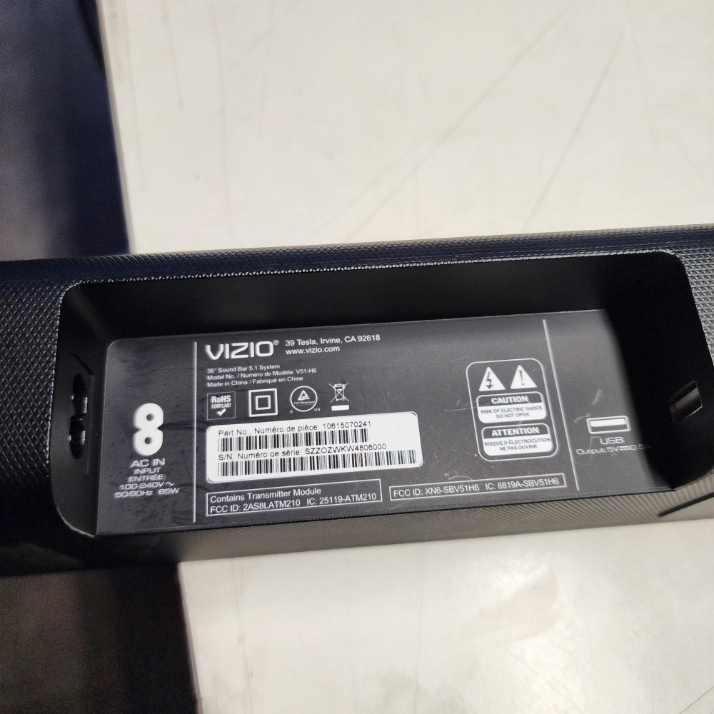 VIZIO V SERIES 5.1 HOME THEATER SOUND BAR