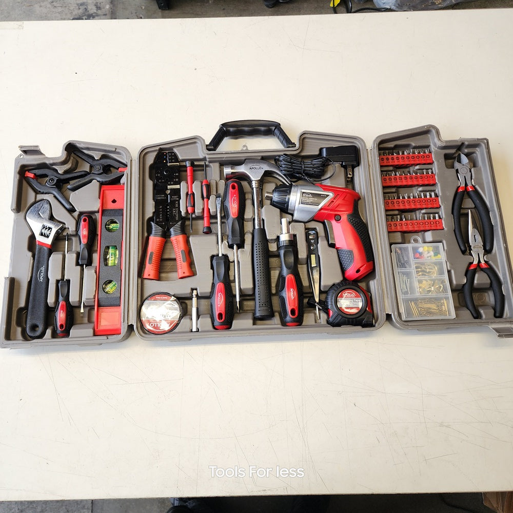 Home Tool Kit With 3.6-Volt Li-ion Cordless Screwdriver