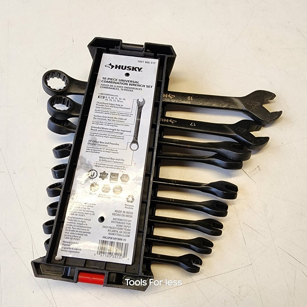 Universal Metric Combination Wrench (10-piece)