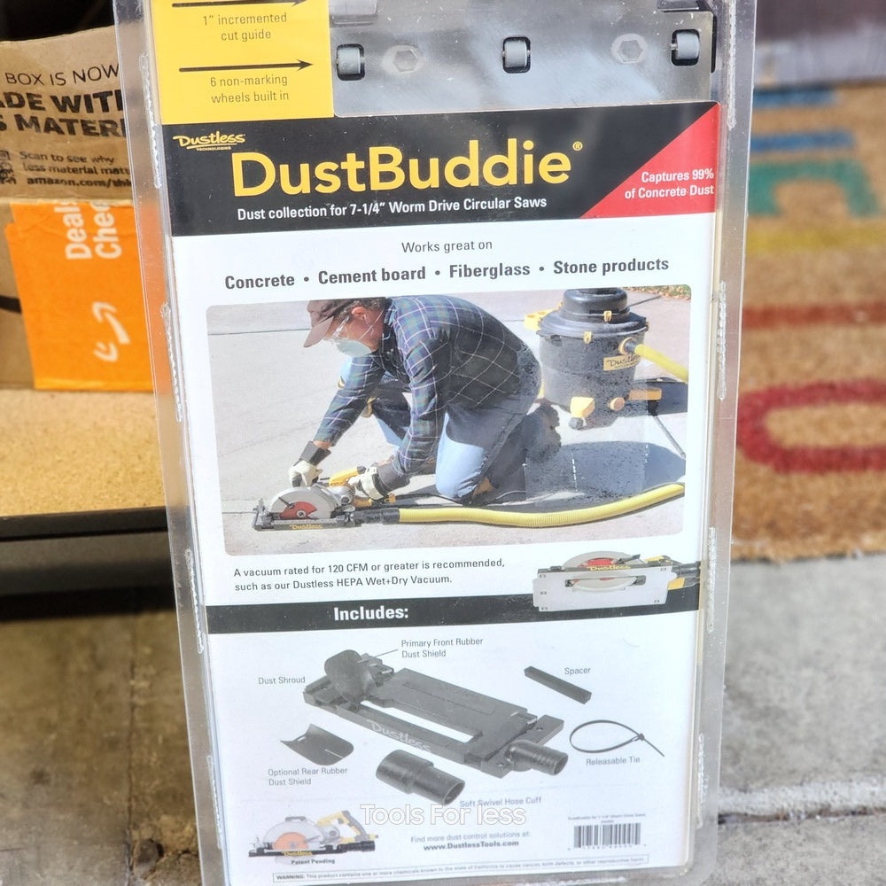 Dust Buddle Universal Dust Shround For Worm Drive Circular Saws