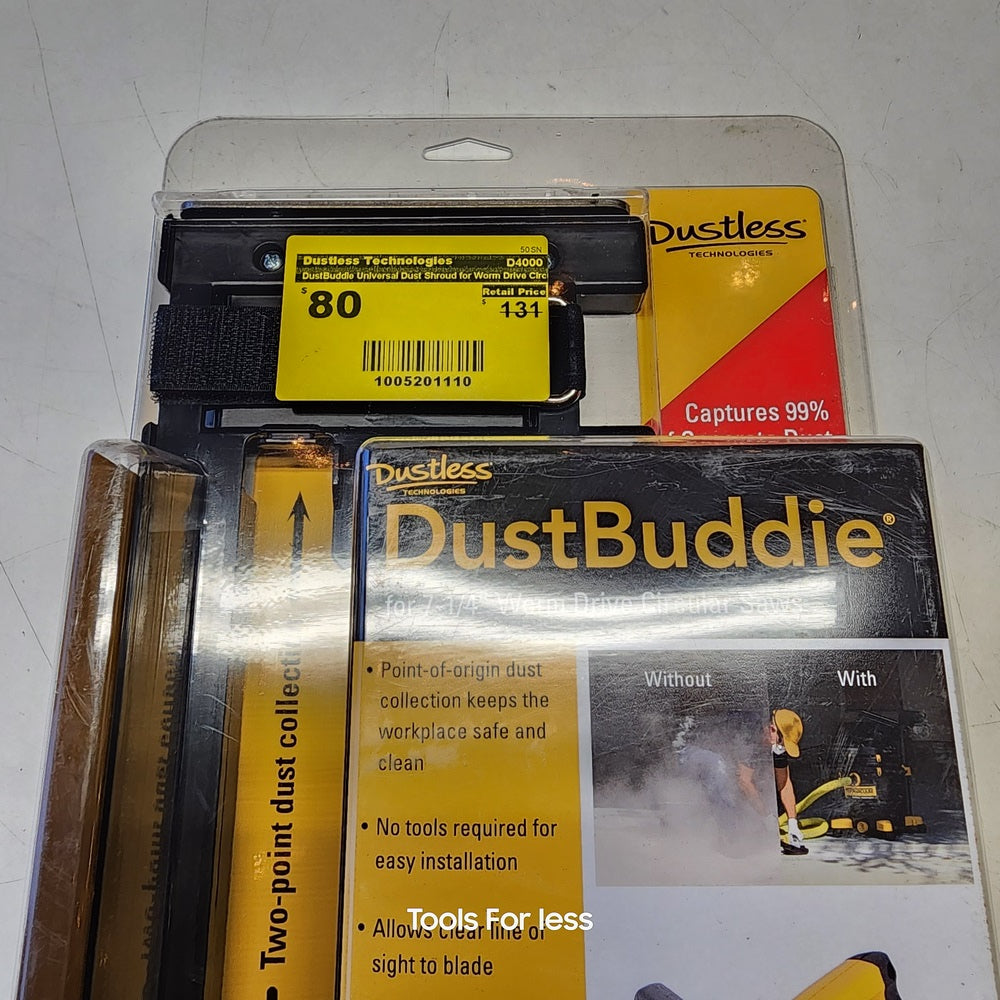 Dust Buddle Universal Dust Shround For Worm Drive Circular Saws