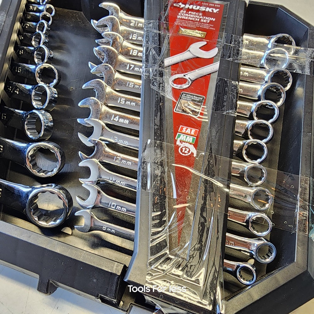 SAE/MM Combination Wrench Set (24-Piece) (HCW24PCSM-05)