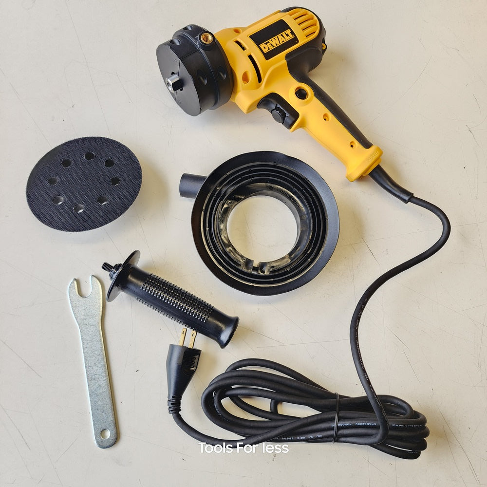 6 Amp Corded Variable Speed Disk Sander With 5 in.