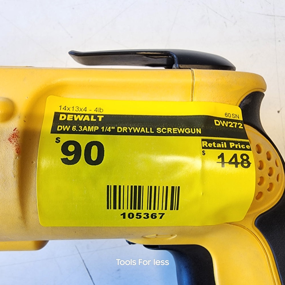 DEWALT 6.3AMP 1/4