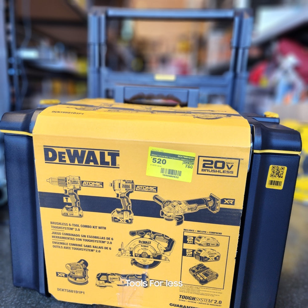 DEWALT 20-VOLT MAX TOUGH SYSTEM LITHIUM-ION 6 TOOL