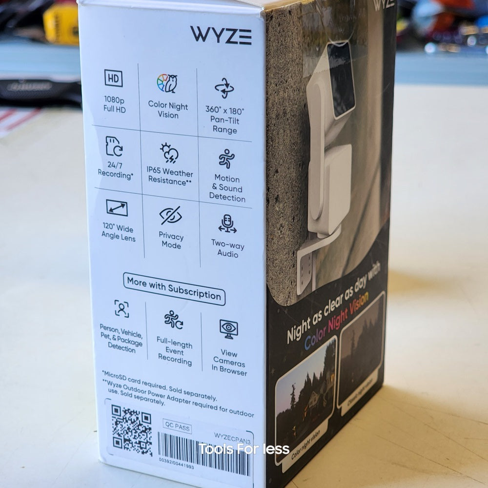 WYZE PAN V3 WIRED INDOOR/OUTDOOR 1080P HD HOME