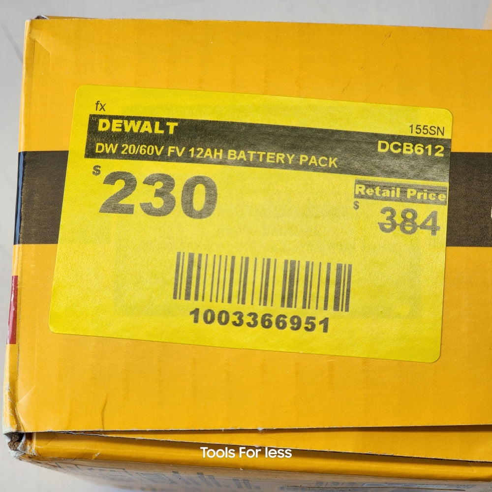 DW 20/60V FV 12AH BATTERY PACK