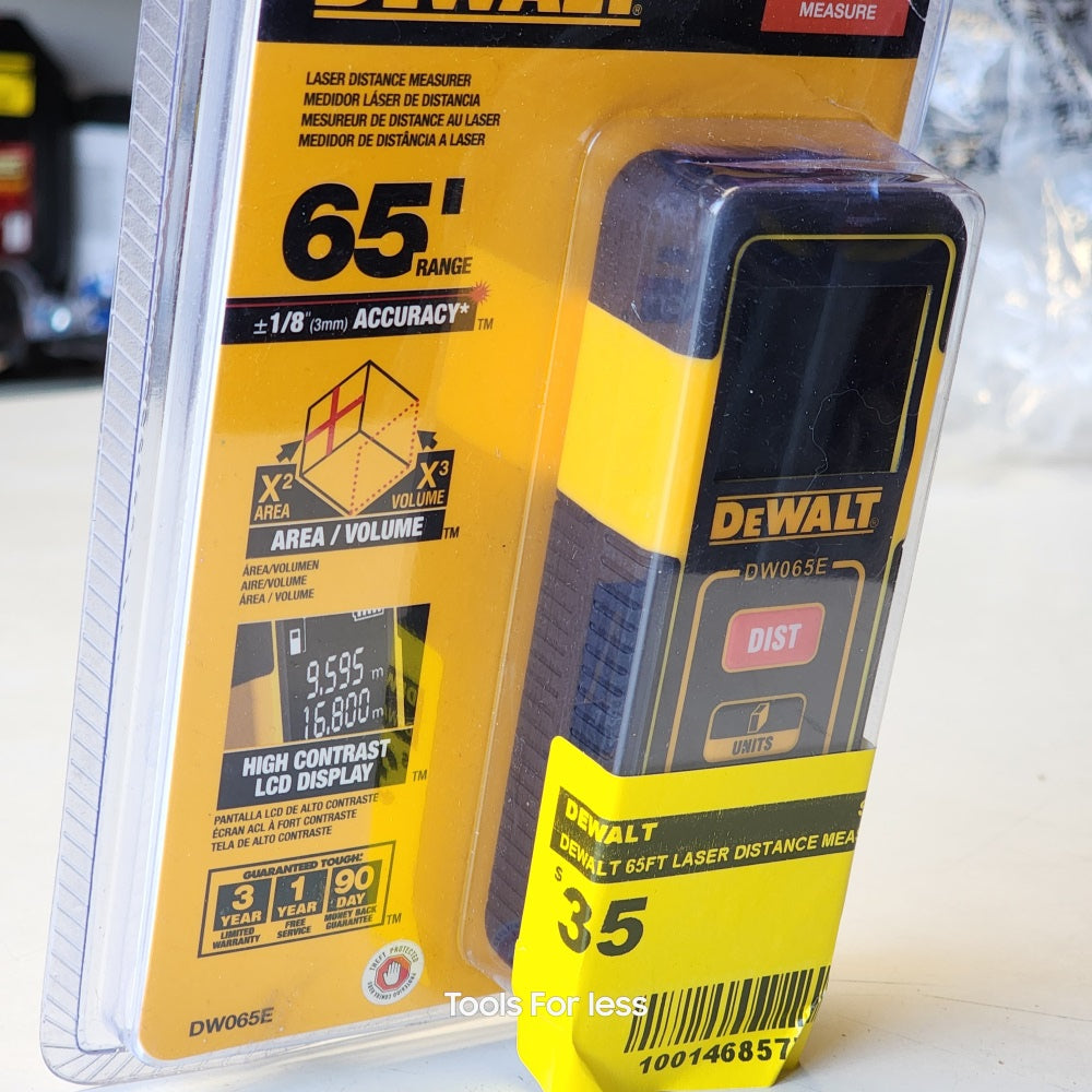 DEWALT 65FT LASER DISTANCE MEASURE