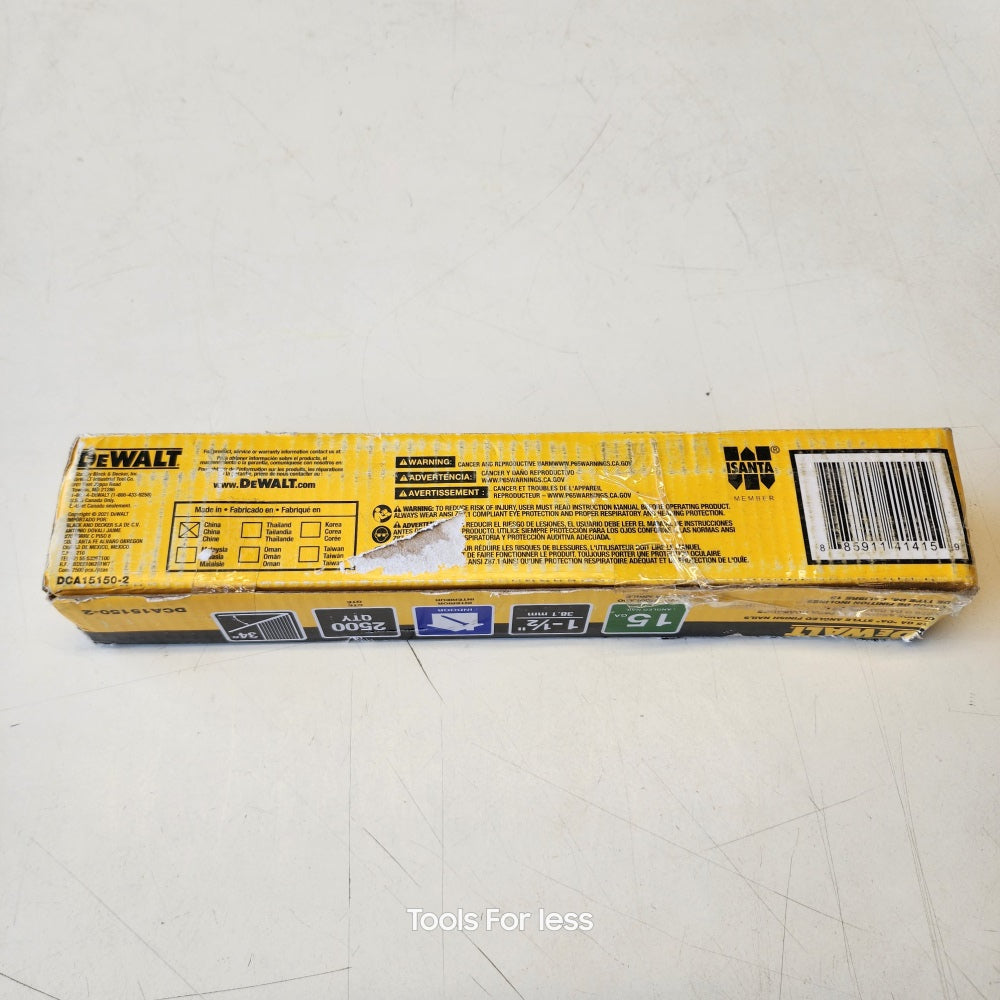 Dewalt 1-1/2 in. * 15-gauge Bright Finish Angled Nails