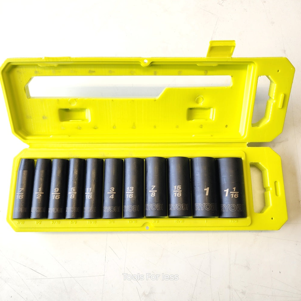 1/2 in. SAE DEEP IMPACT SOCKET SET (11-PIECE)