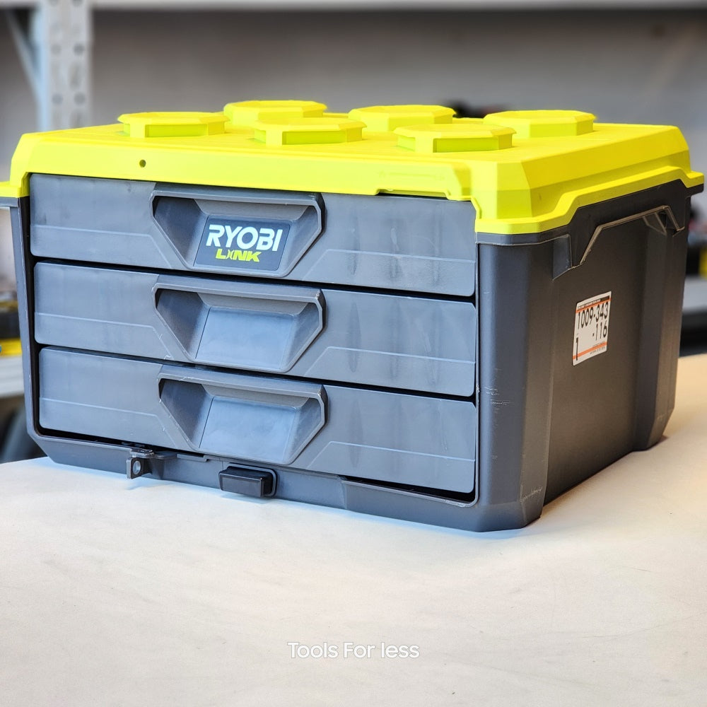 RYOBI LINK 20 in. 3-DRAWER MODULAR HAND TOOL BOX