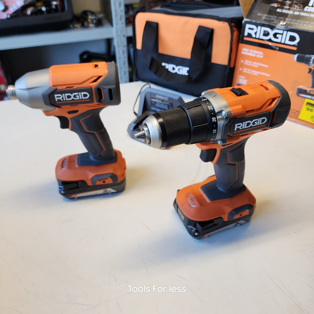 RIDGID 18V CORDLESS 2-TOOL COMB KIT WITH DRILL/DRIVER