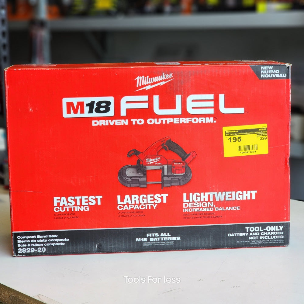 M18 FUEL 18V Lithium-Ion Brushless Cordless Compact Bandsaw (Tool-Only) (2829-20)