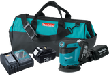 Makita XOB01 18V LXT Cordless 5 Inch Random Orbit Sander Kit with 2 Batteries Charger and Bag