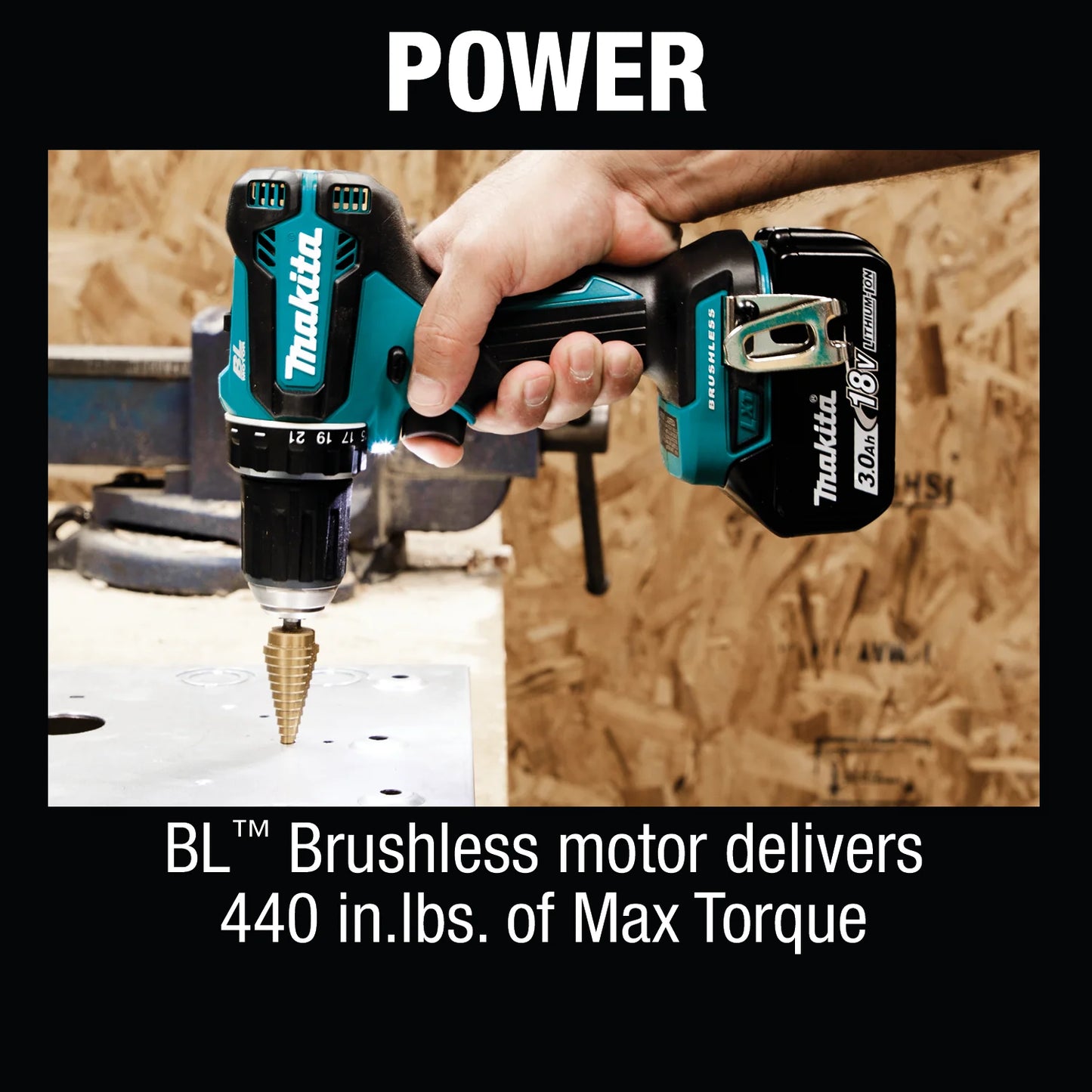 Makita XFD131 18V LXT Lithium-Ion Brushless Cordless 1/2 in. Driver-Drill Kit (3.0Ah) (Factory Serviced)