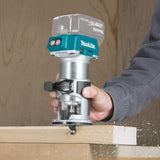 Makita 18 Volt LXT XTR01Z-B-C Lithium Ion Brushless Cordless Compact Router Factory Serviced (Tool Only)