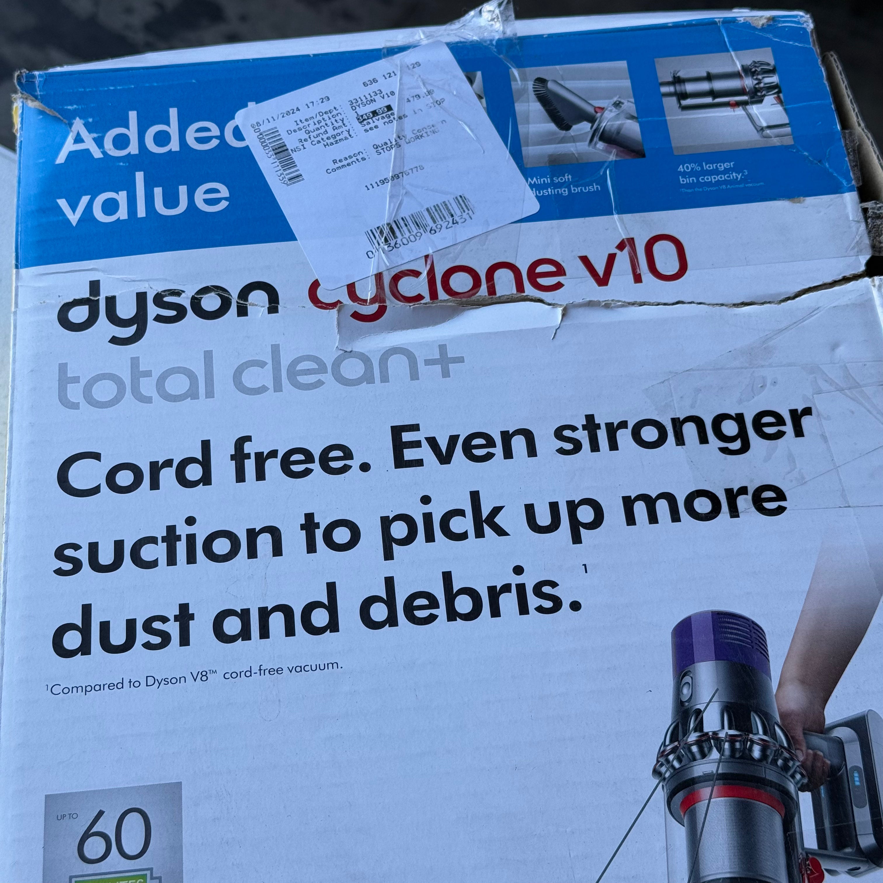 DYSON V10 CORDFREE STICK (Used)