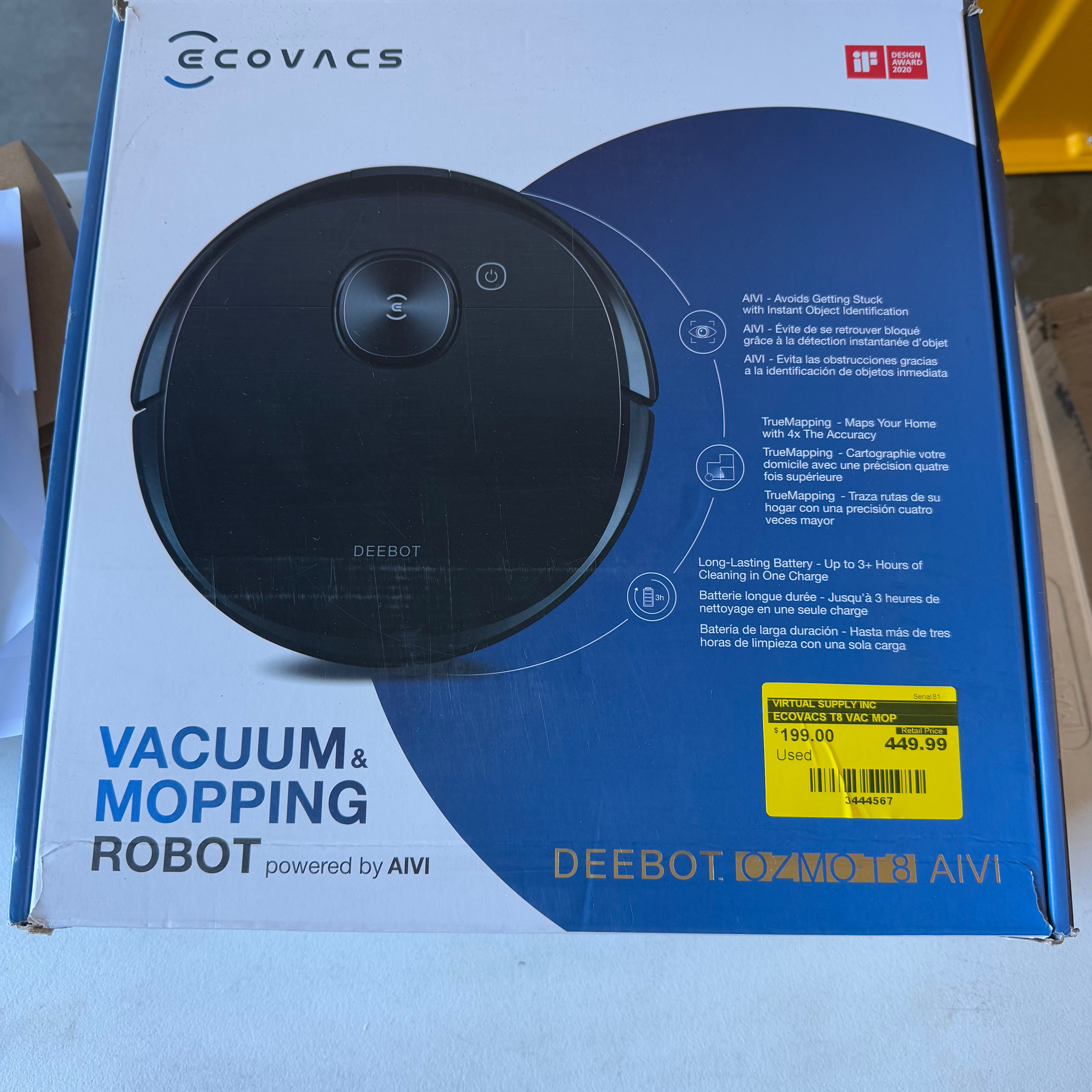 ECOVACS T8 VAC MOP (Used)