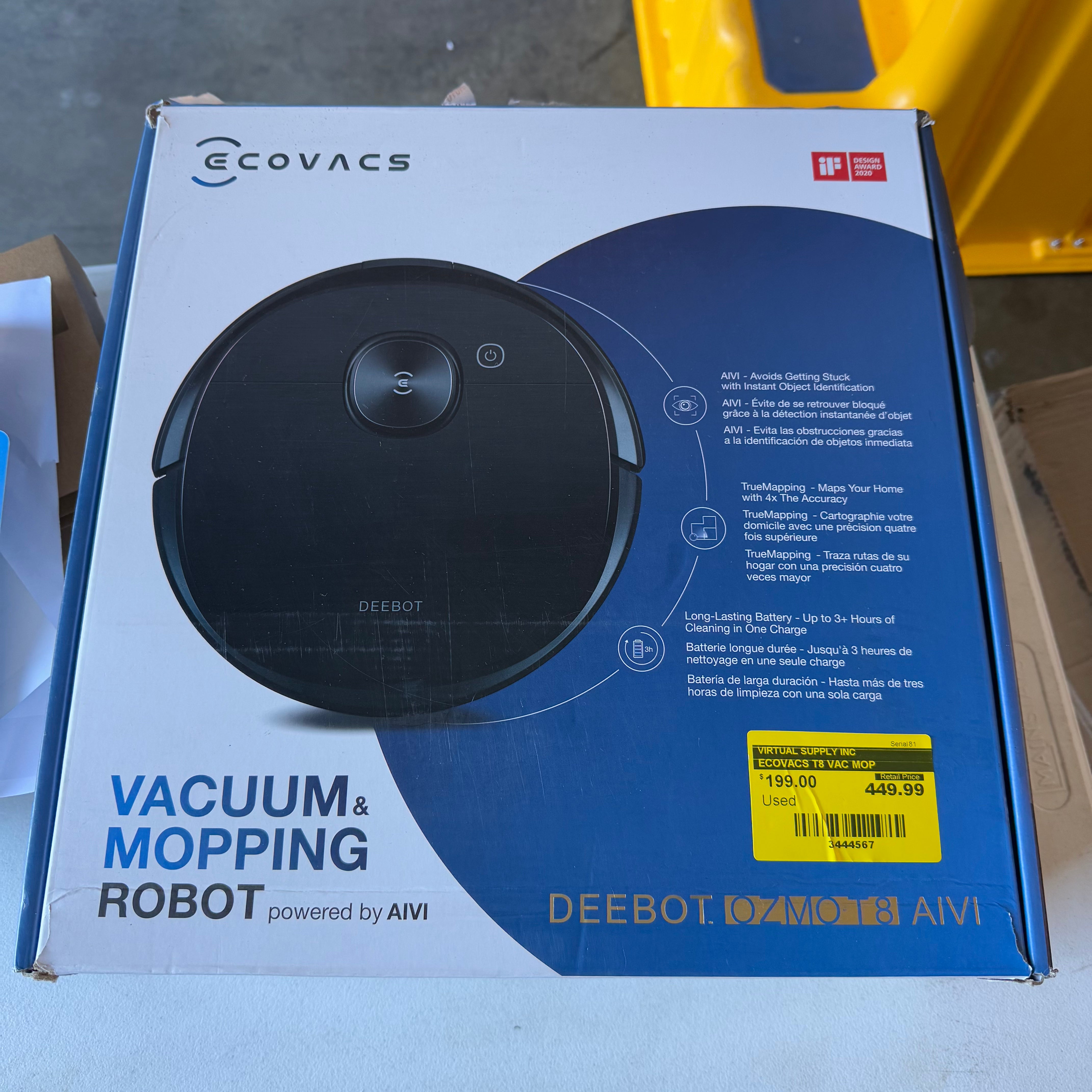 ECOVACS T8 VAC MOP (Used)