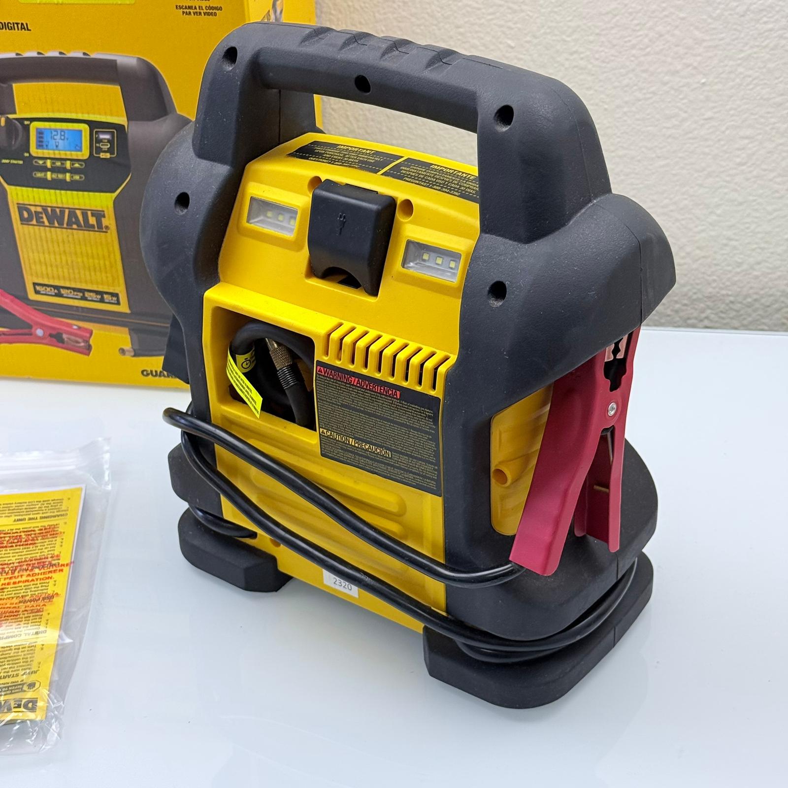 1600 Peak Amp Jump Starter with Digital Compressor and USB Power Bank (DXAEJ14)