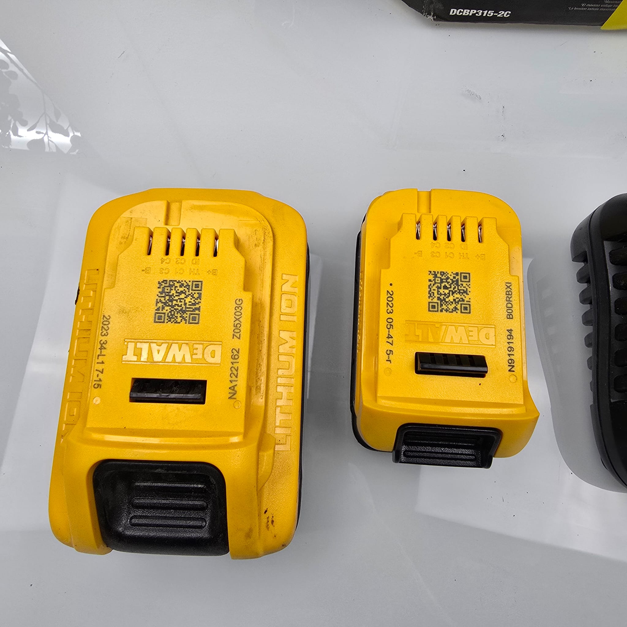 Powerstack 20-Volt Lithium-Ion 5.0 Ah and 1.7 Ah Batteries and Charger (DCBP315-2C)