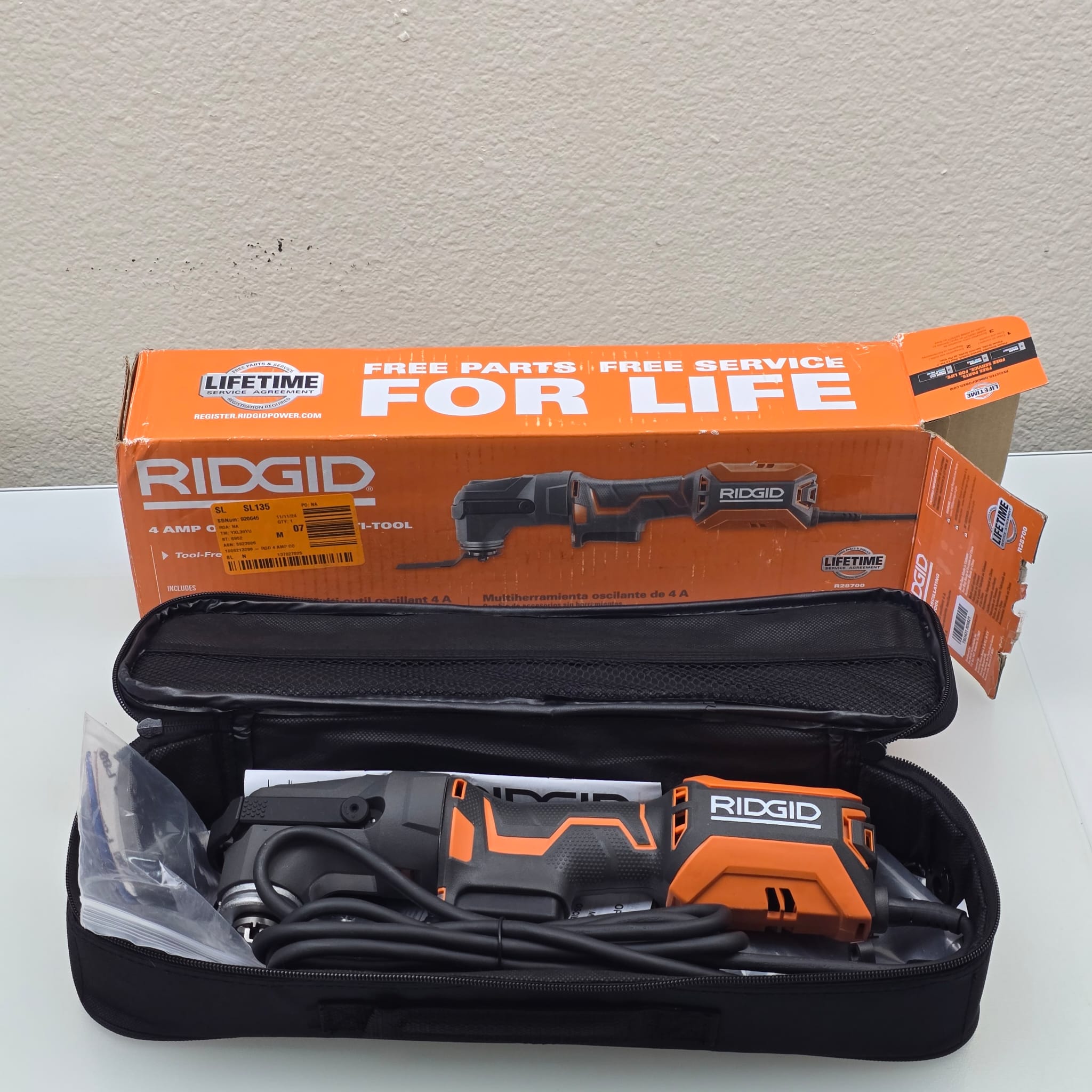 4 Amp Corded Oscillating Multi-Tool (R28700)