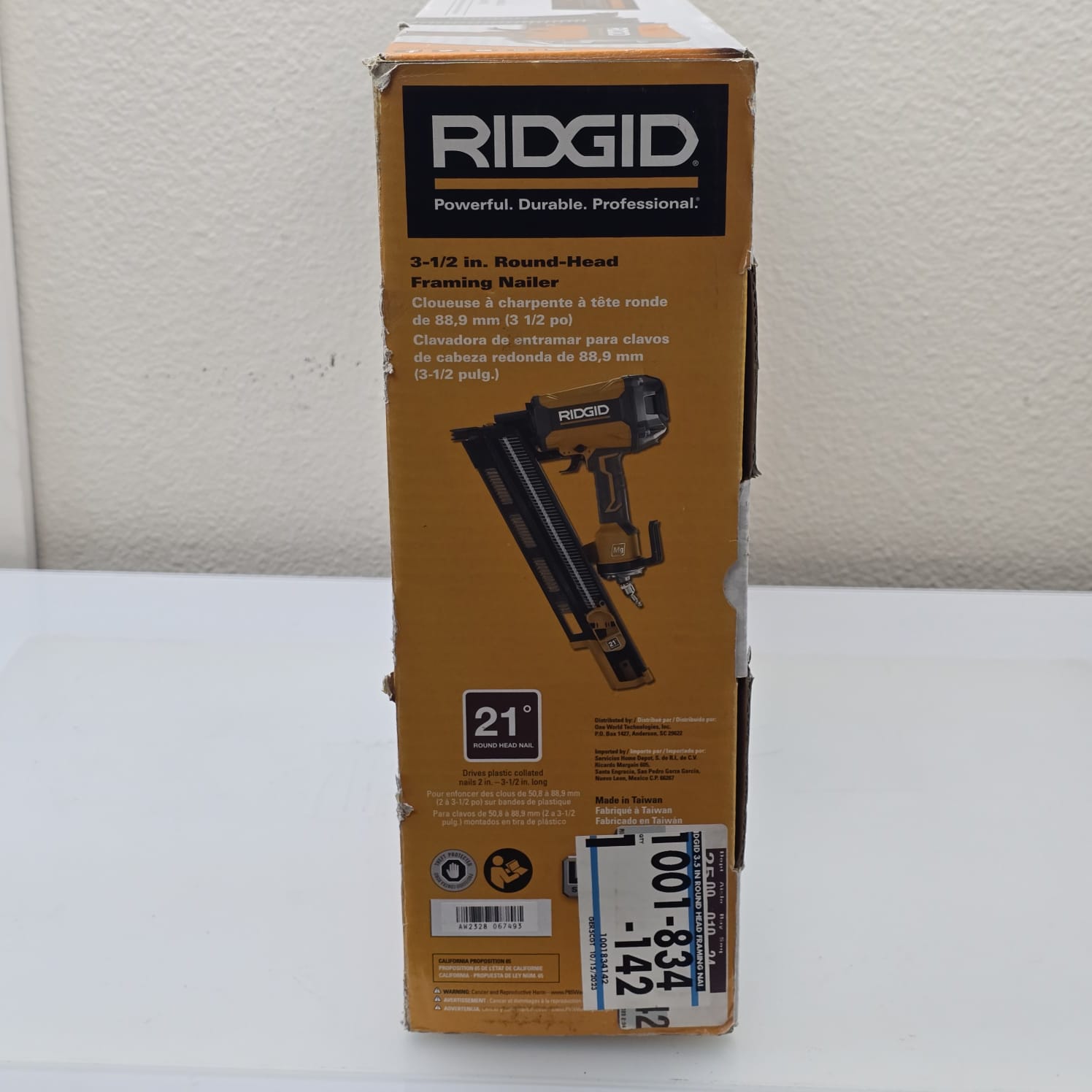 Pneumatic 21-Degree 3-1/2 in. Round Head Framing Nailer (R350RHF)