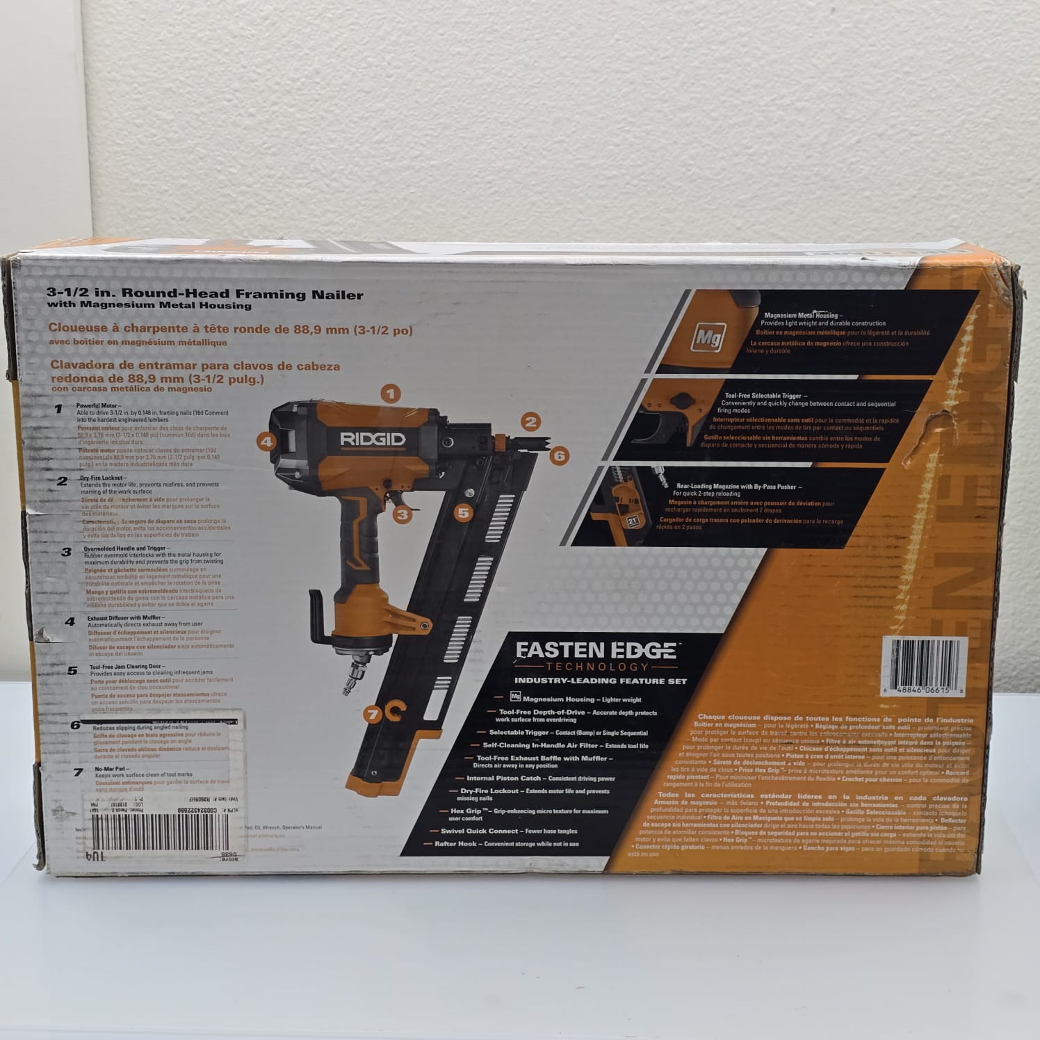 Pneumatic 21-Degree 3-1/2 in. Round Head Framing Nailer (R350RHF)