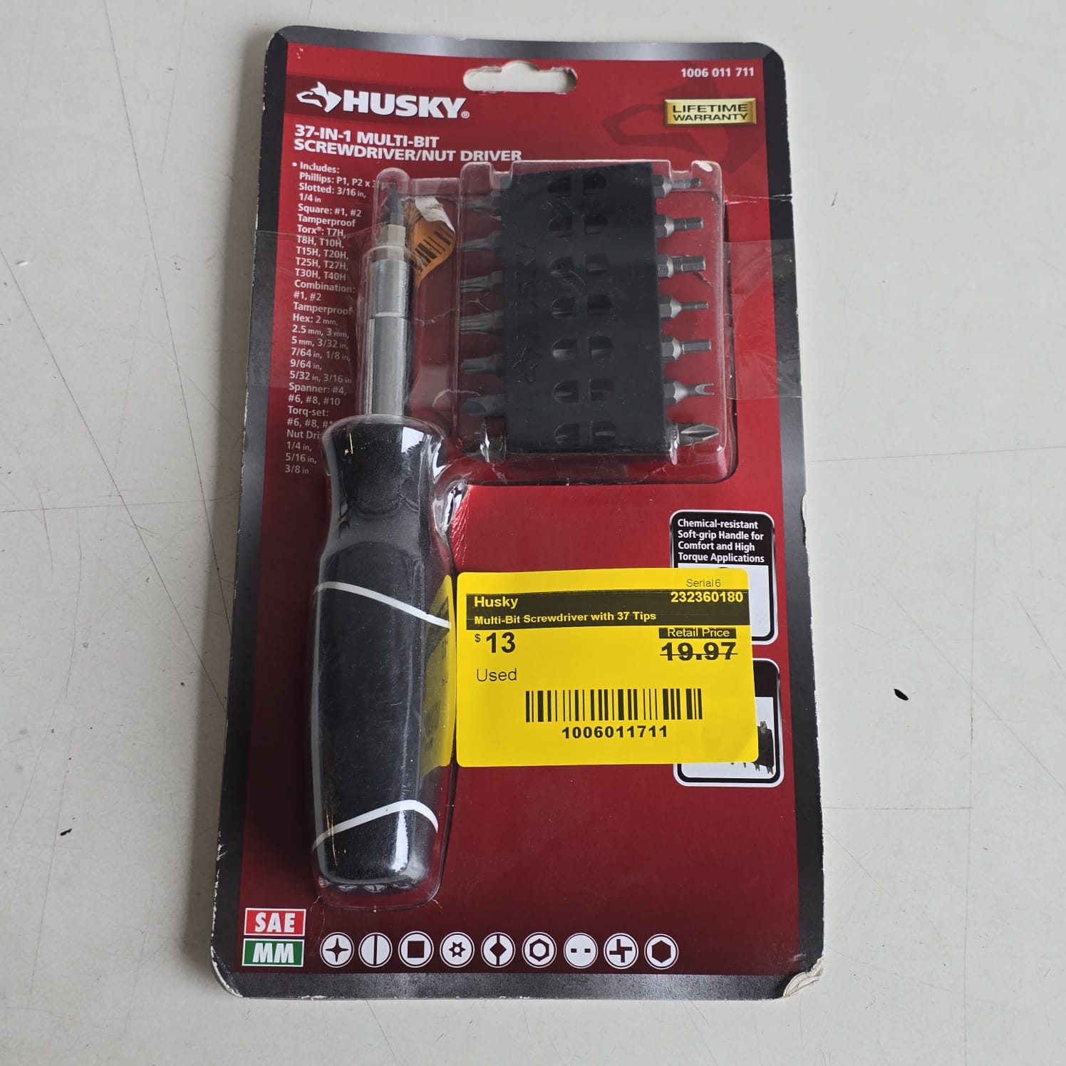 Multi-Bit Screwdriver with 37 Tips (232360180)