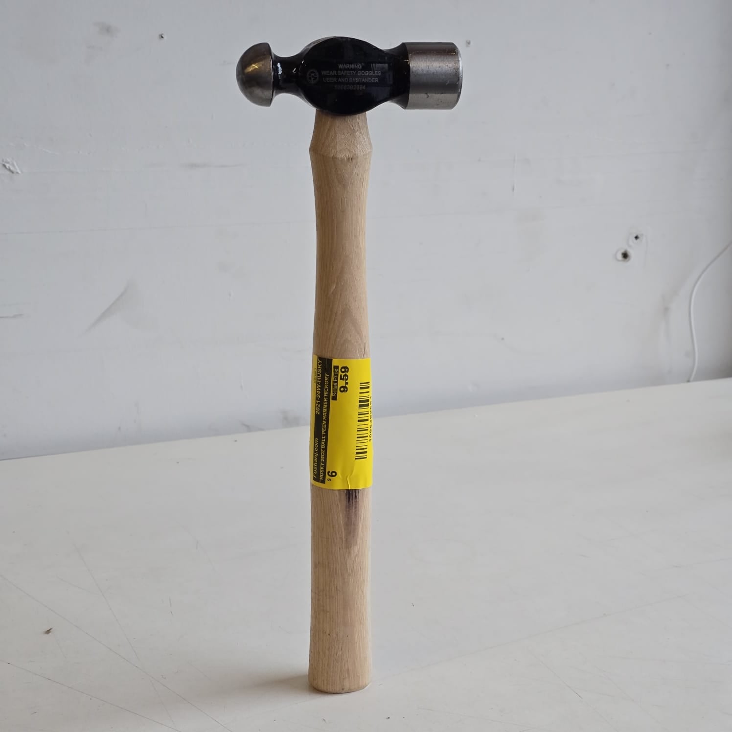 HUSKY 24OZ BALL PEEN HAMMER HICKORY (2021-24W-HUSKY)