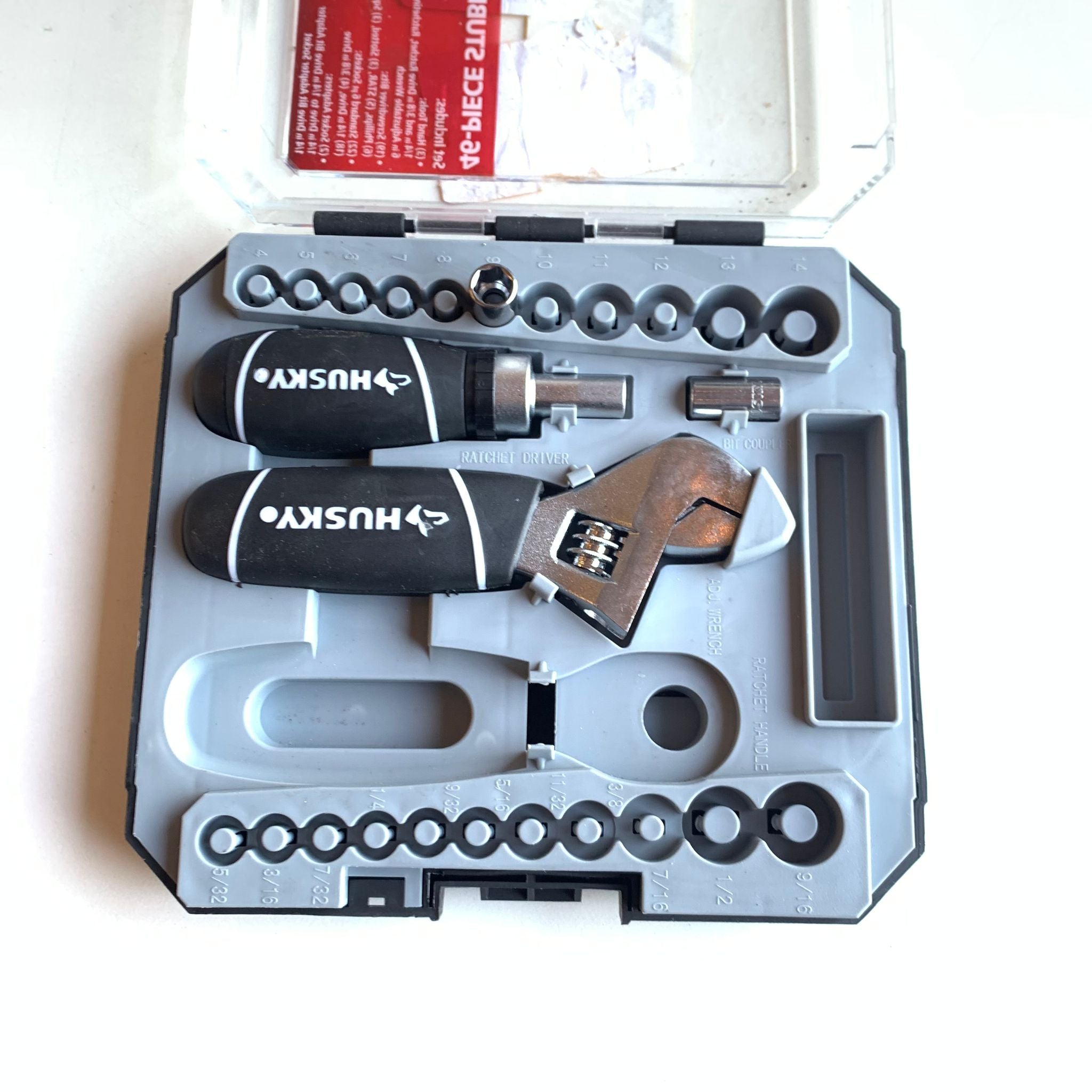 HUSKY STUBBY WRENCH/SOCKET SET (007-40)