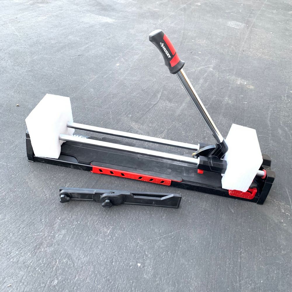 24 in. Tile Cutter with Tungsten Carbide Blade and Adjustable Gauge (JHD600)