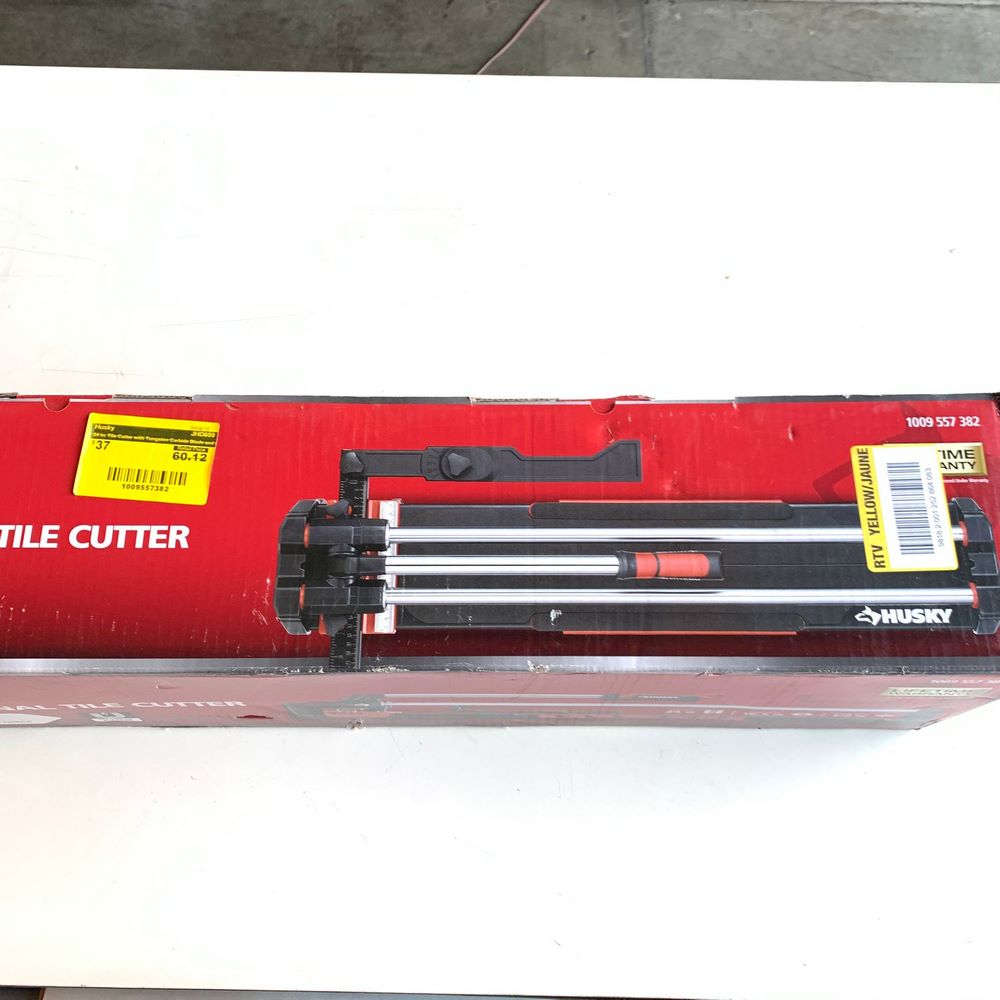 24 in. Tile Cutter with Tungsten Carbide Blade and Adjustable Gauge (JHD600)