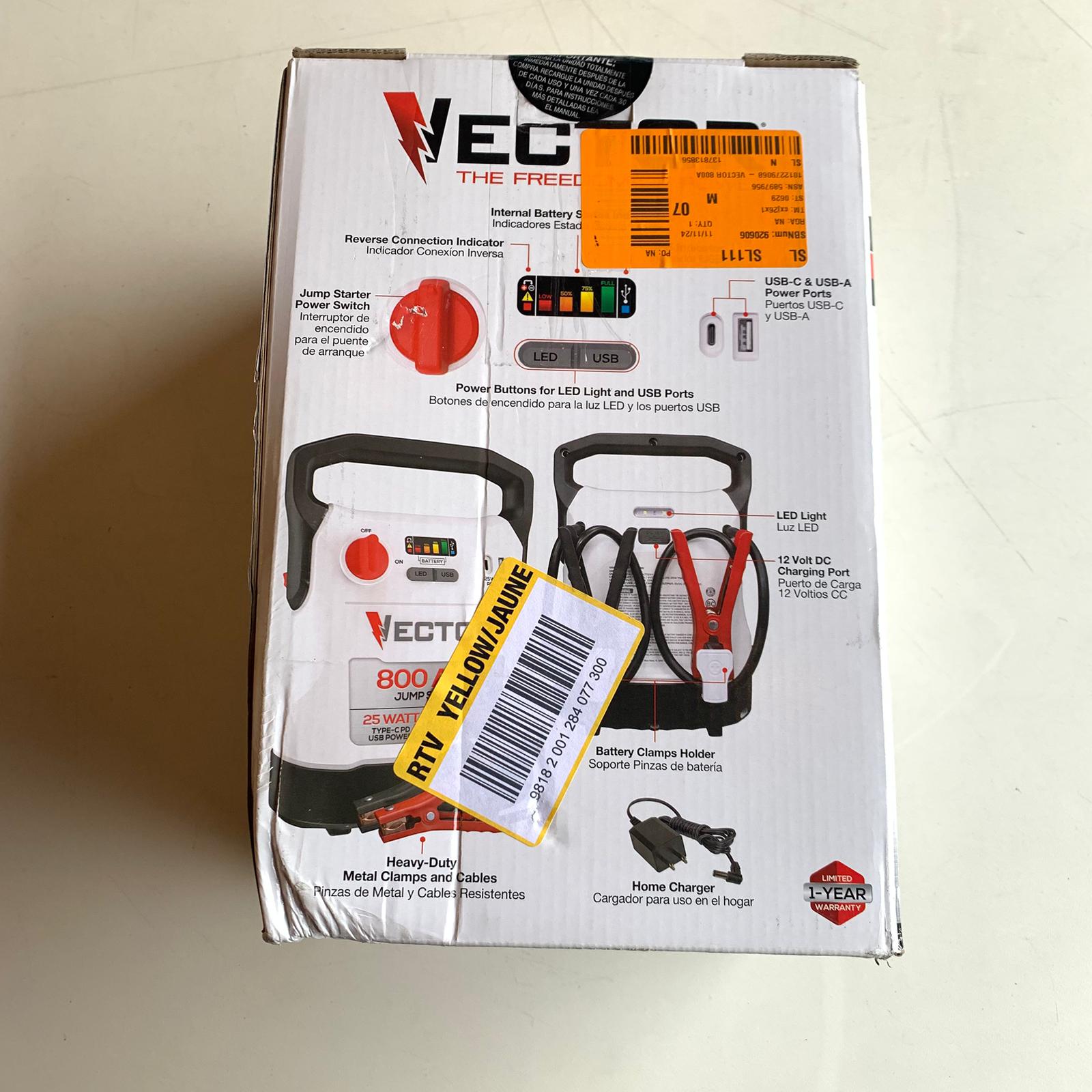 800A Jump Starter with USB Power (VECJ8)