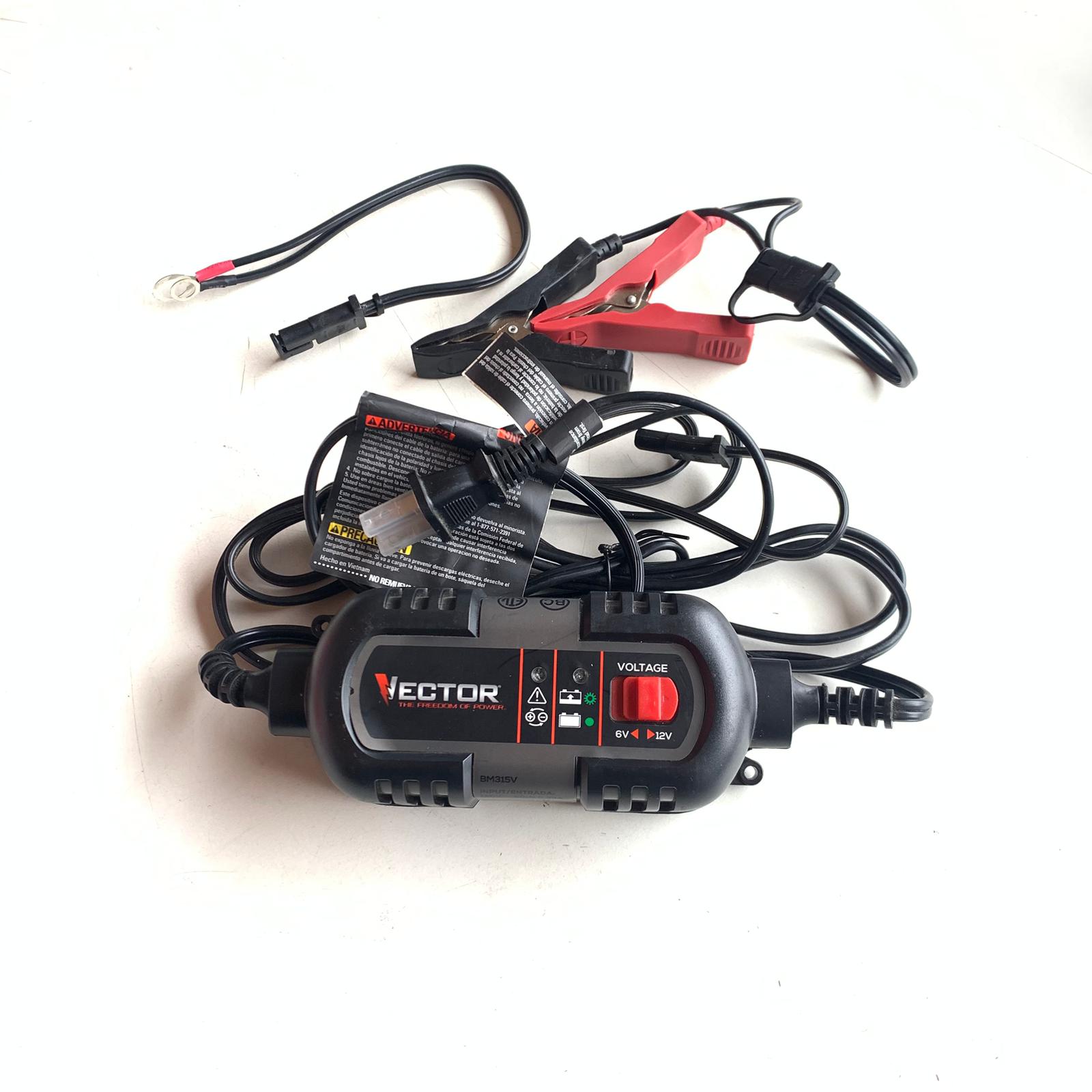 1.5 Amp Battery Charger, Battery Maintainer, Trickle Charger, 6V and 12V, Fully Automatic (BM315V)