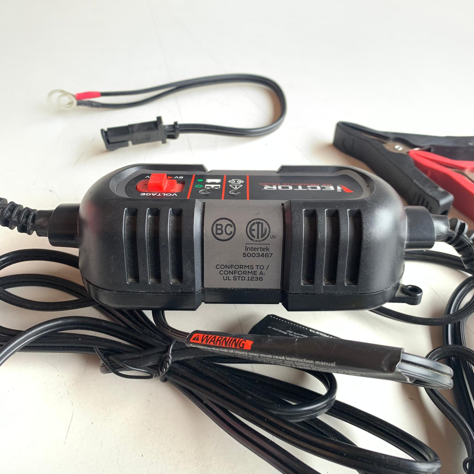 1.5 Amp Battery Charger, Battery Maintainer, Trickle Charger, 6V and 12V, Fully Automatic (BM315V)