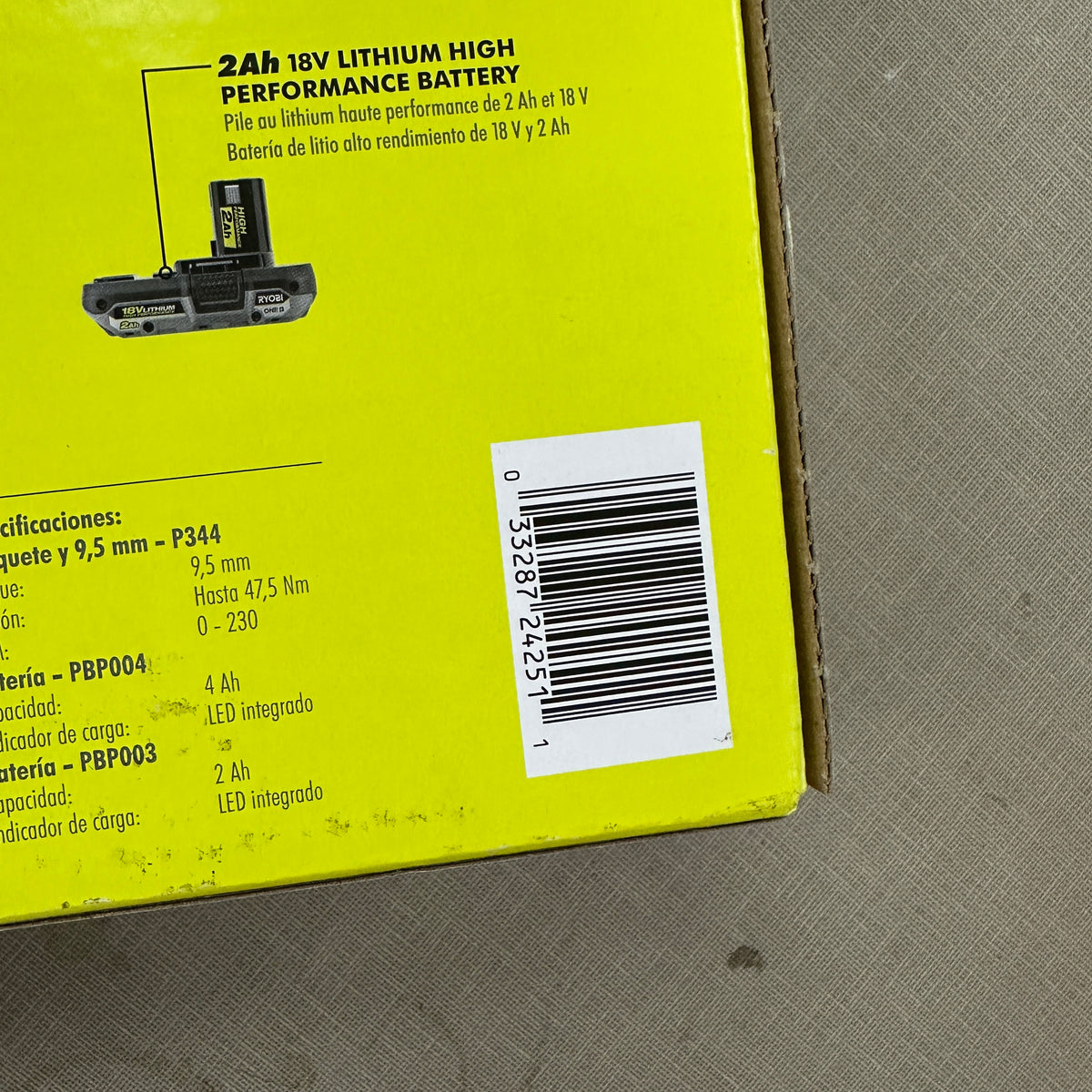 Ryobi 18V ONE+ 3/8" Ratchet Kit