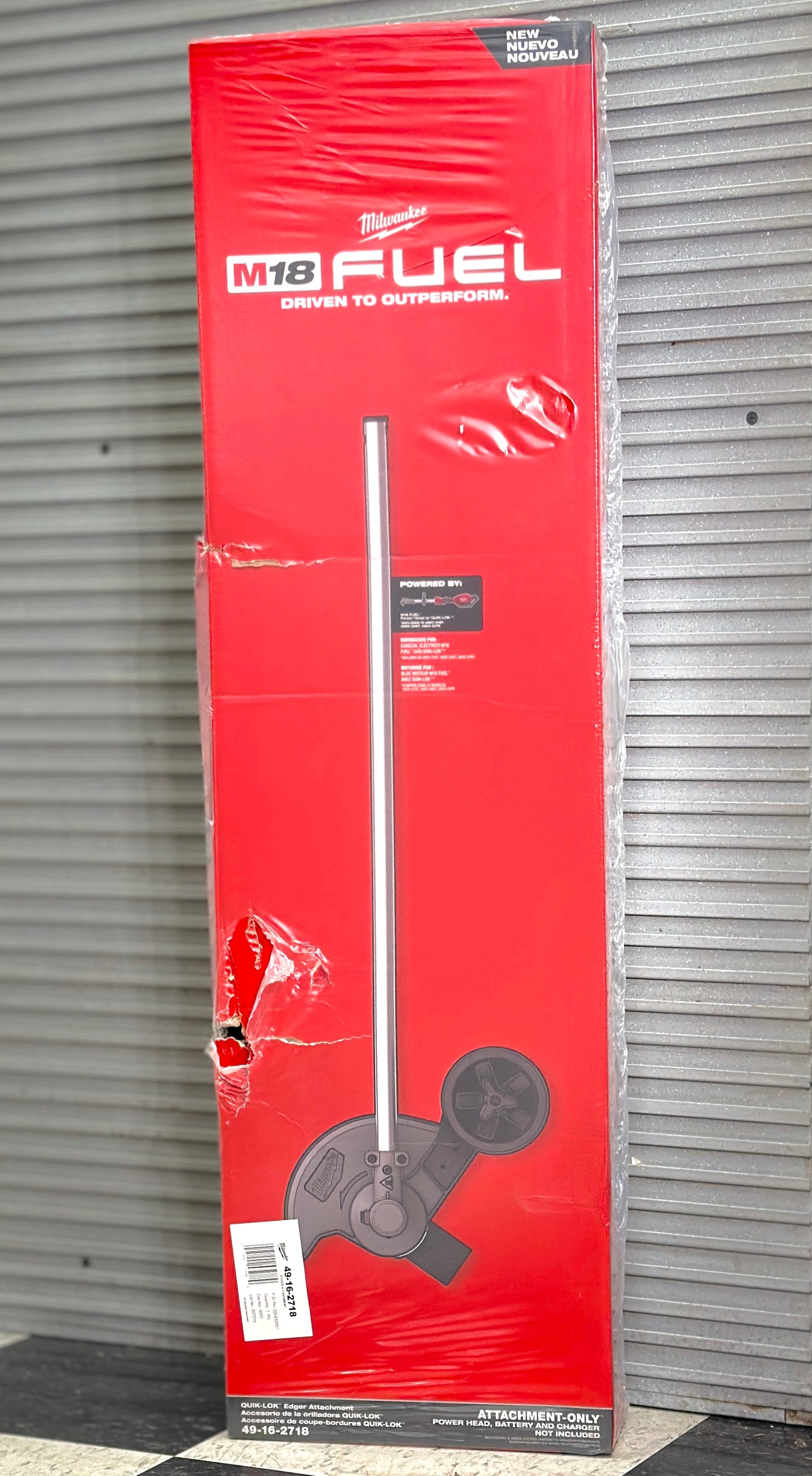 Milwaukee 49-16-2718 M18 FUEL™ QUIK-LOK™ Edger Attachment (attachment-only).