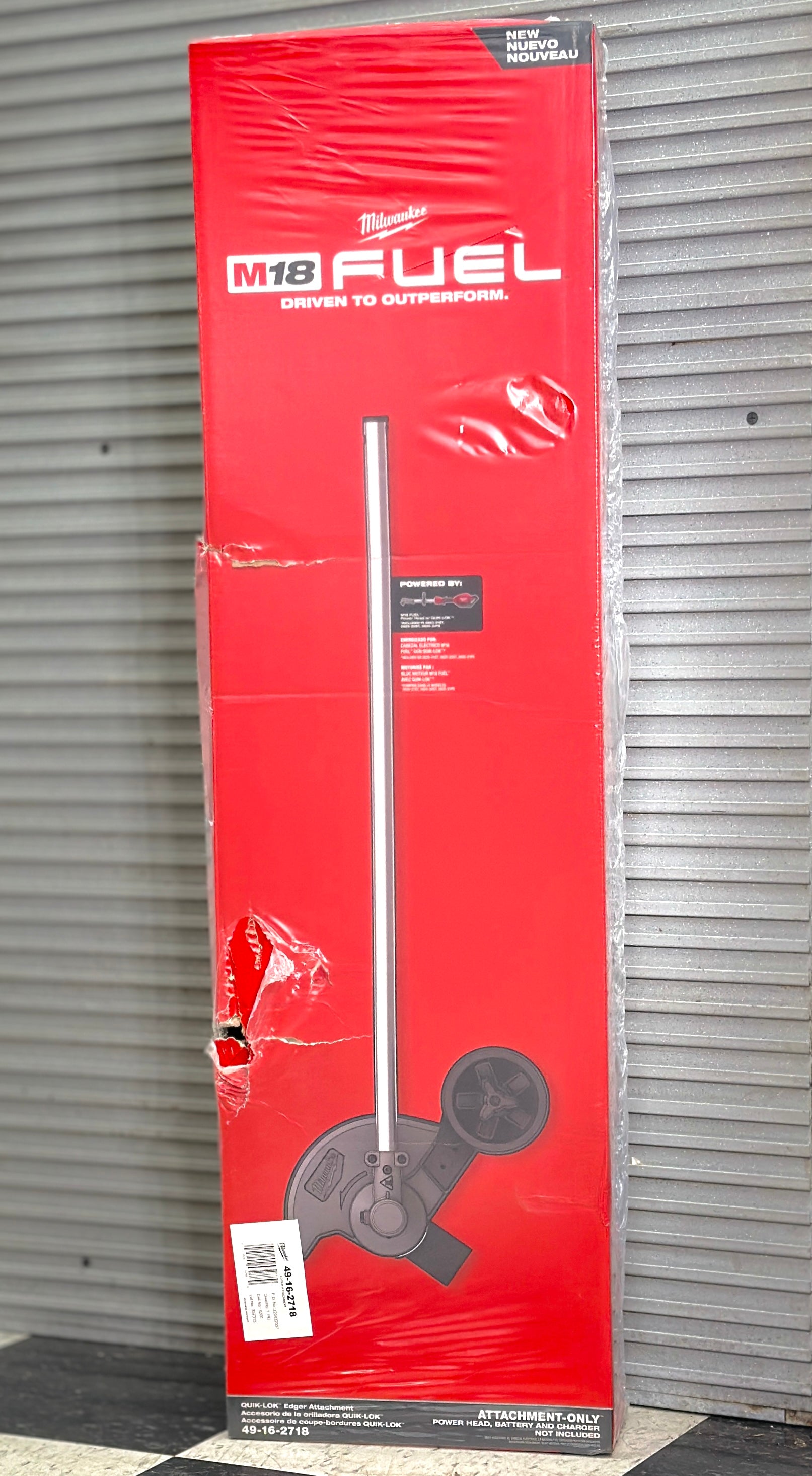 Milwaukee 49-16-2718 M18 FUEL™ QUIK-LOK™ Edger Attachment (attachment-only).